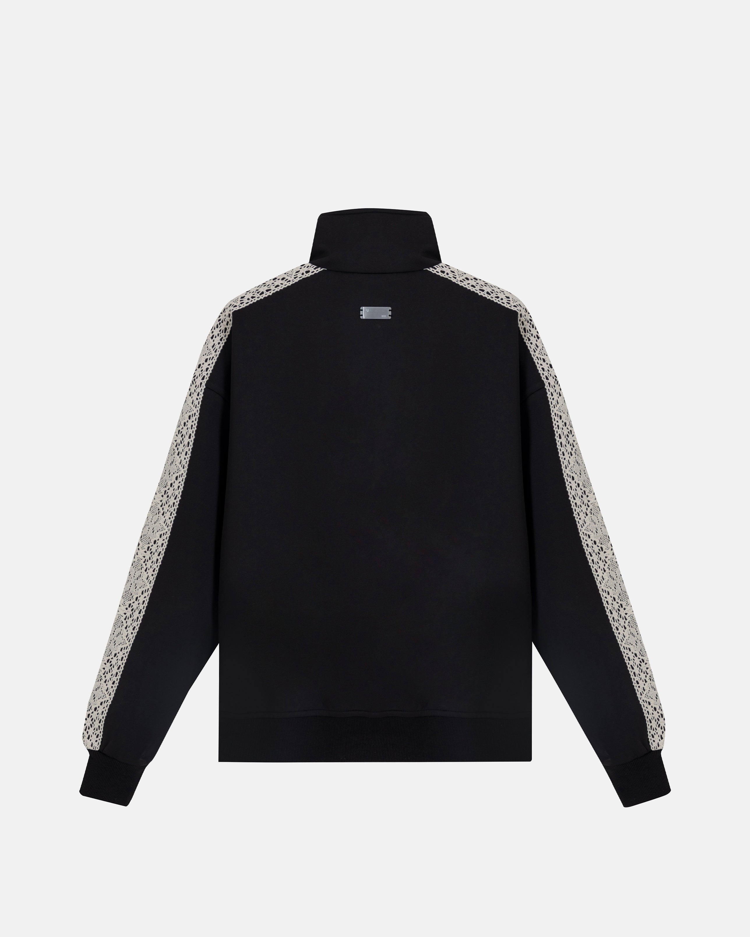 Basics Undgld Lace-panel Track Jacket Black