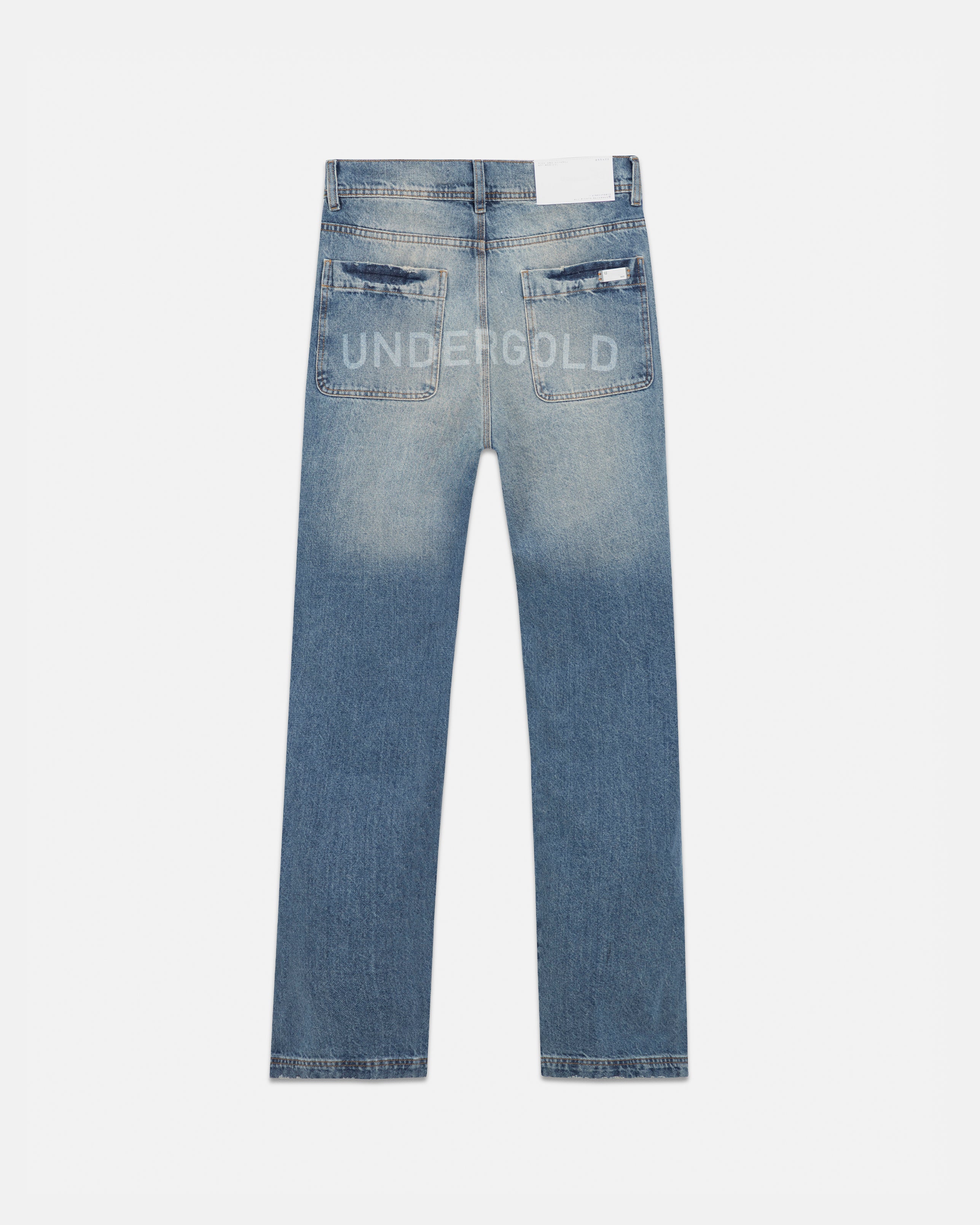 Line Basic Regular Fit Jeans Mid Blue