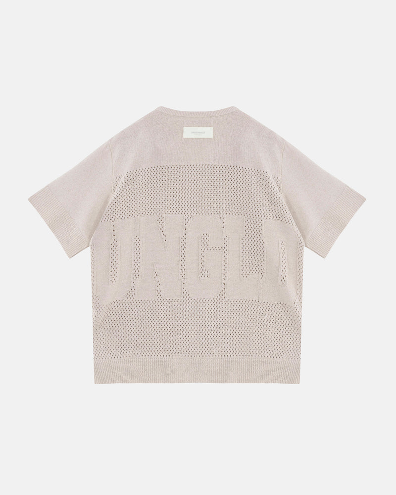 Basics UNGLD Knit V Neck Tshirt Bone