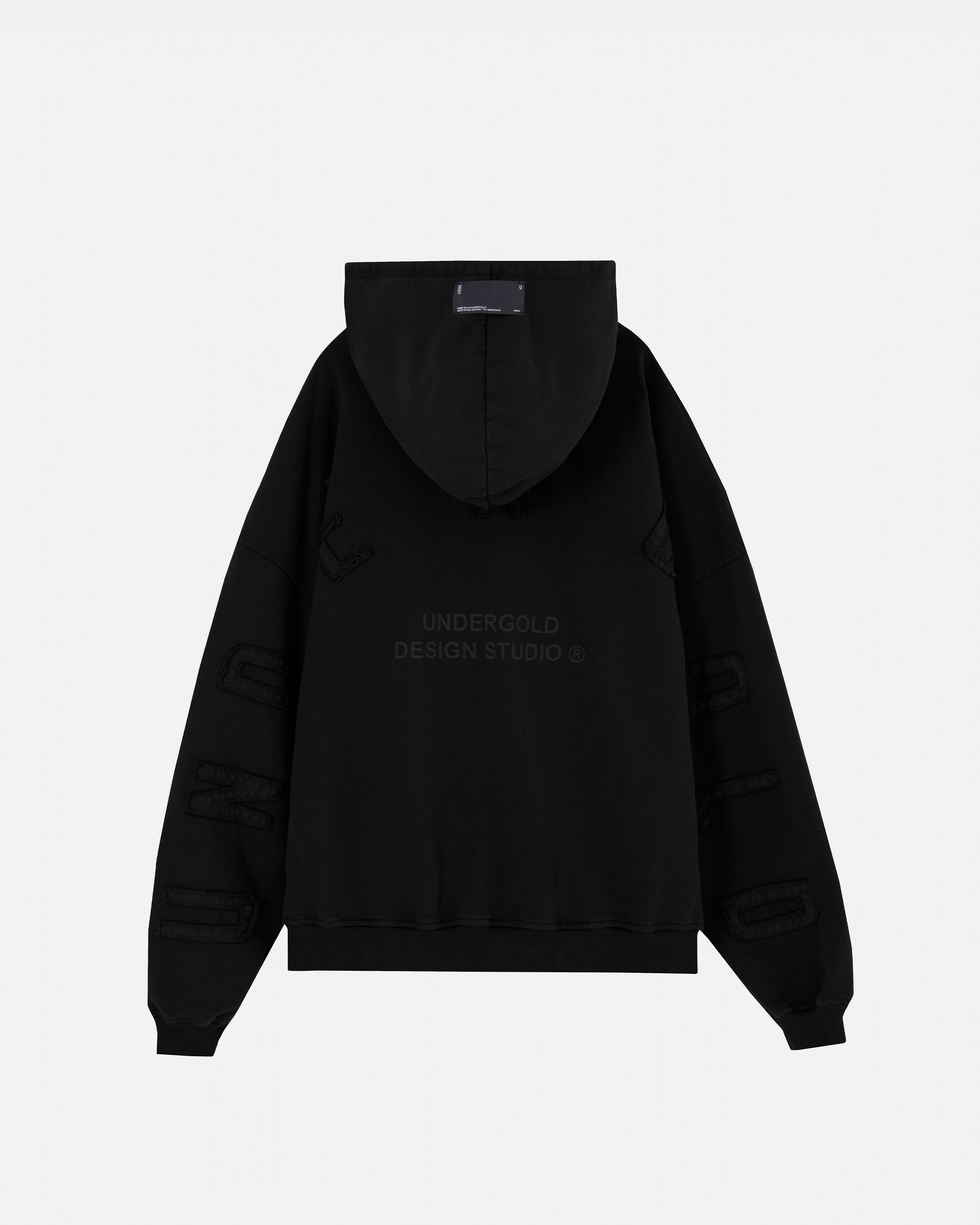 Stardust Basic Zip Up Hoodie Black