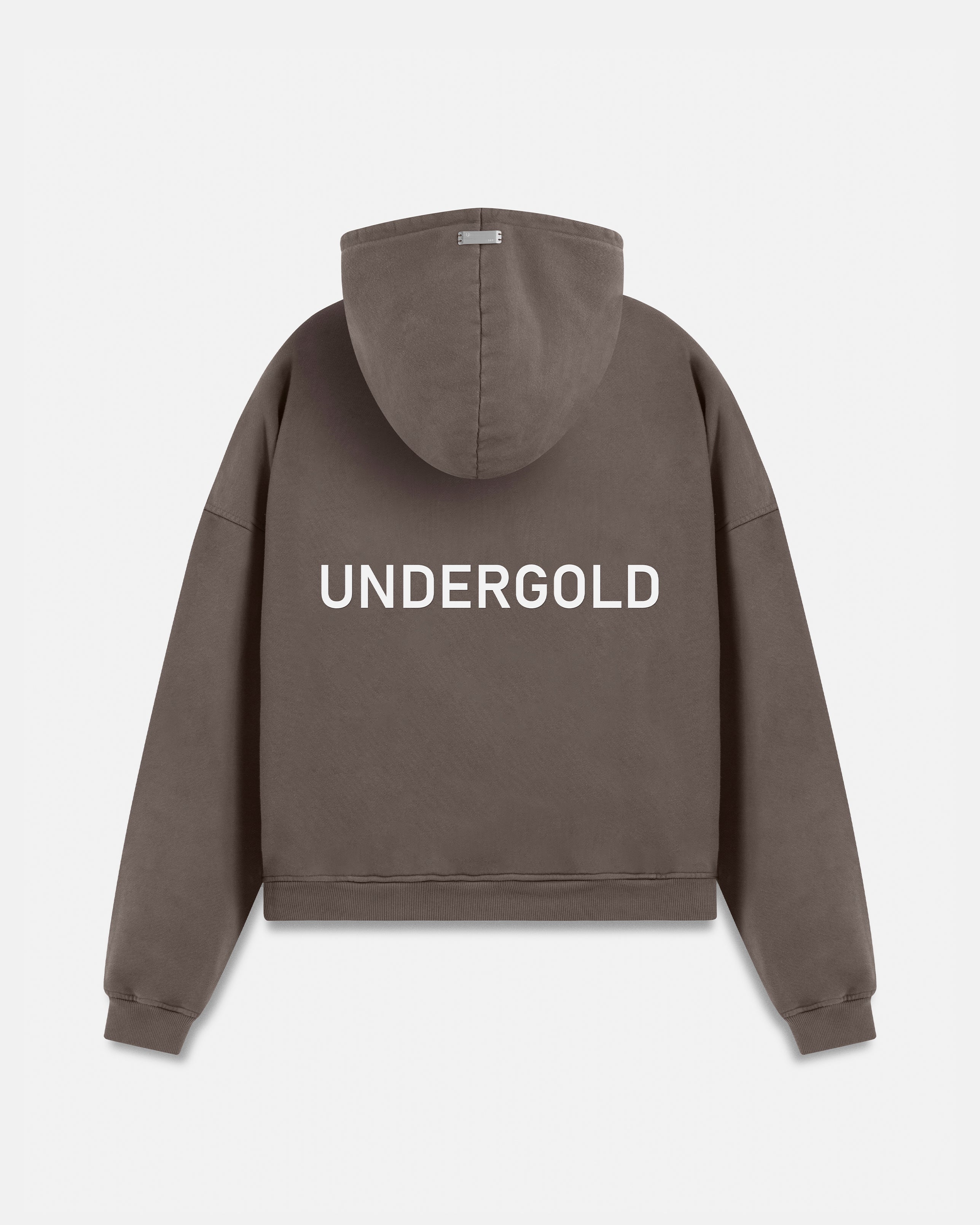 Line Basic Hoodie Brown