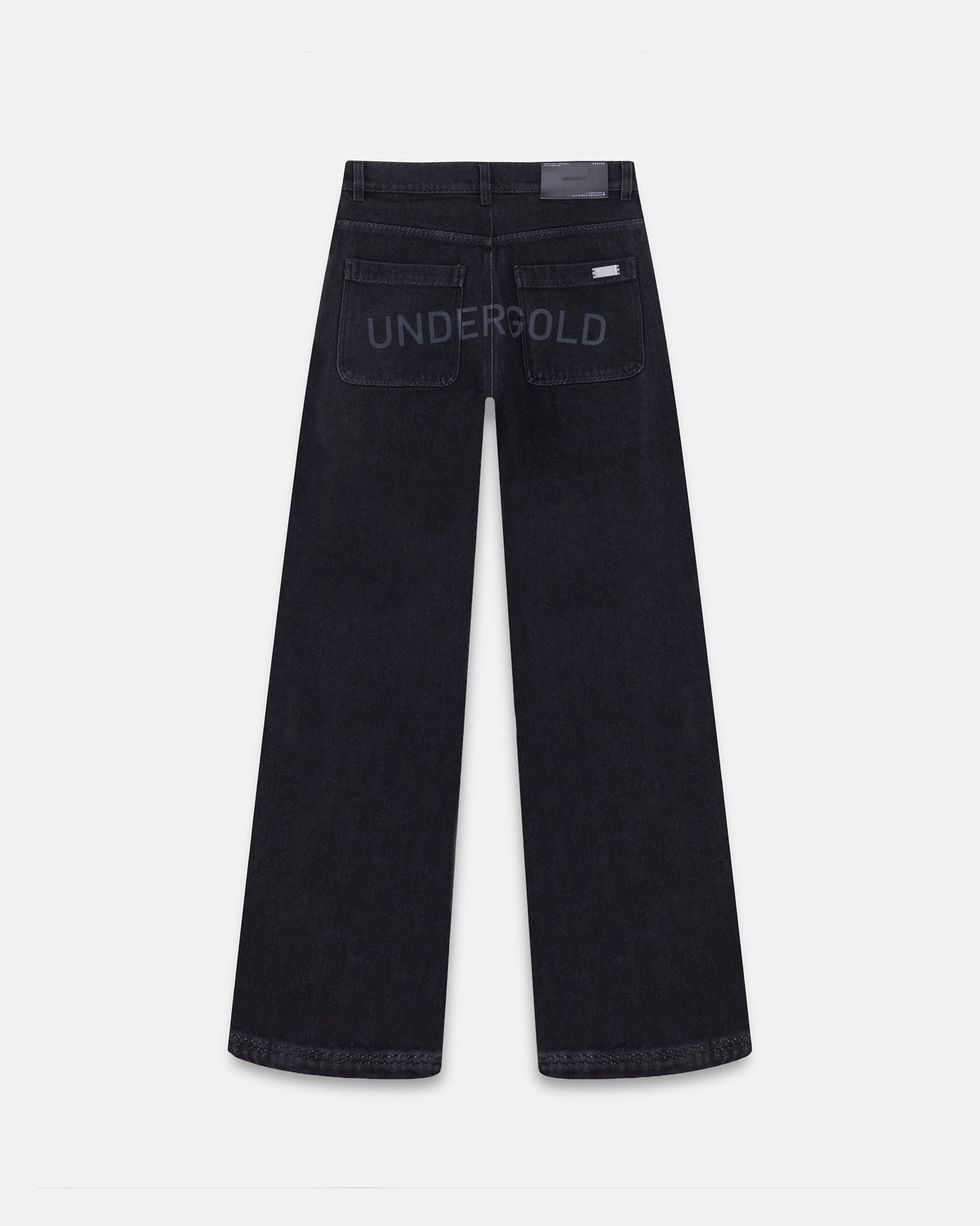 Basics Rhinestone UNDGLD Wide Jean Black