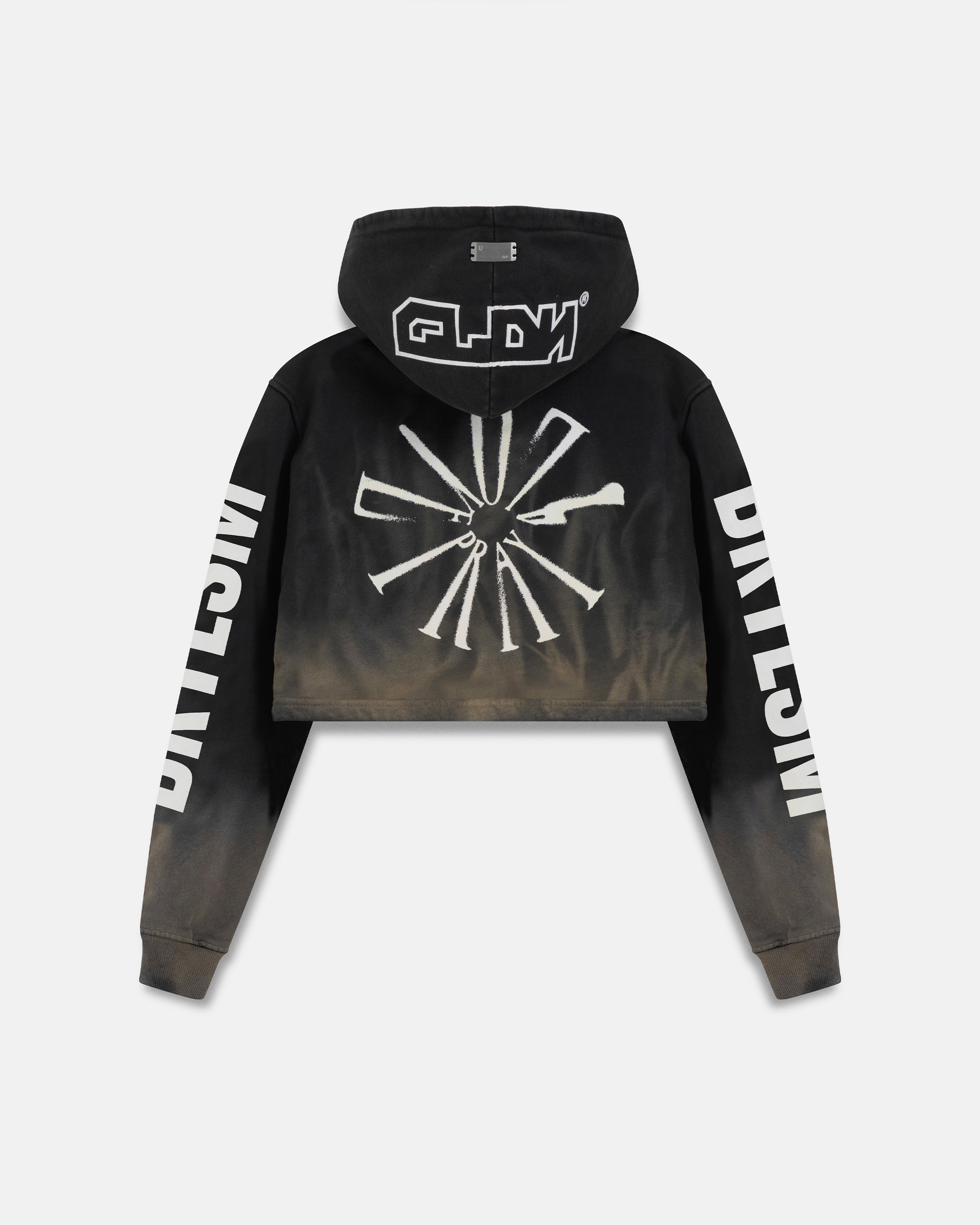 W Spring Pray 4 Love Zip Up Slim Fit Hoodie Sandblast Gray Flame