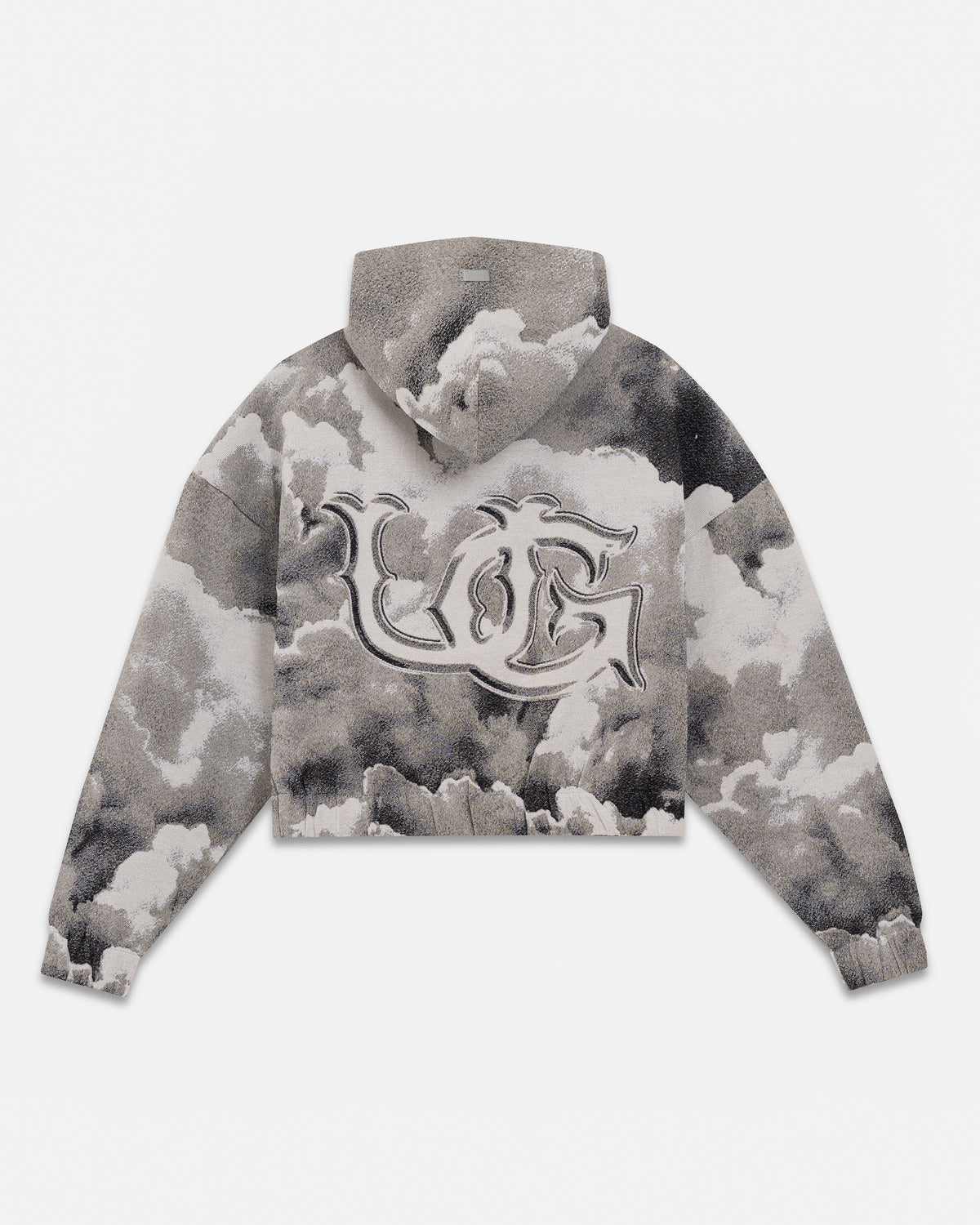 Pilgrimage Pulp Angel Knit Zip Up Hoodie Angel Pattern
