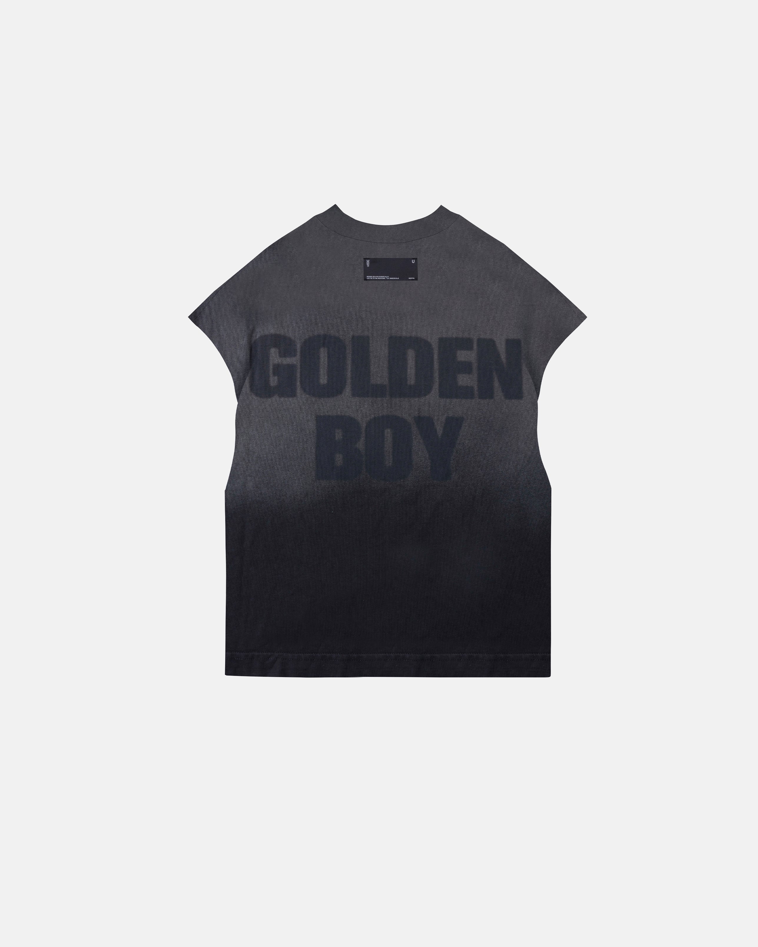 Golden Heritage Golden Boy Sleeveless Tshirt Faded Black