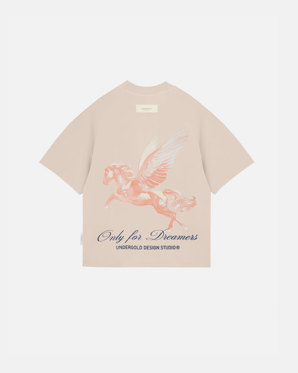 Dreamers Pegasus Boxy Fit T-shirt Cream