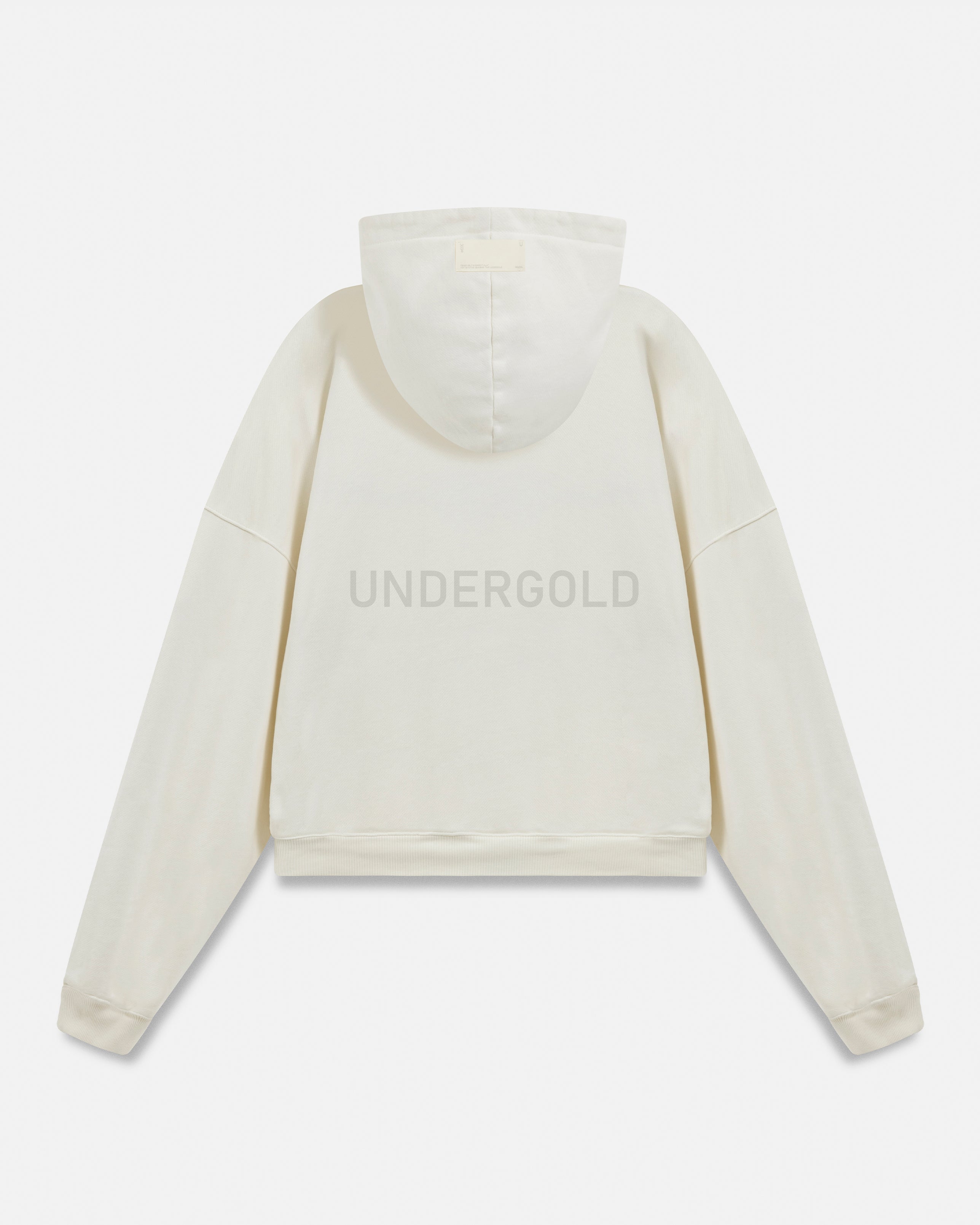 W Line Basic Boxy Fit Hoodie White