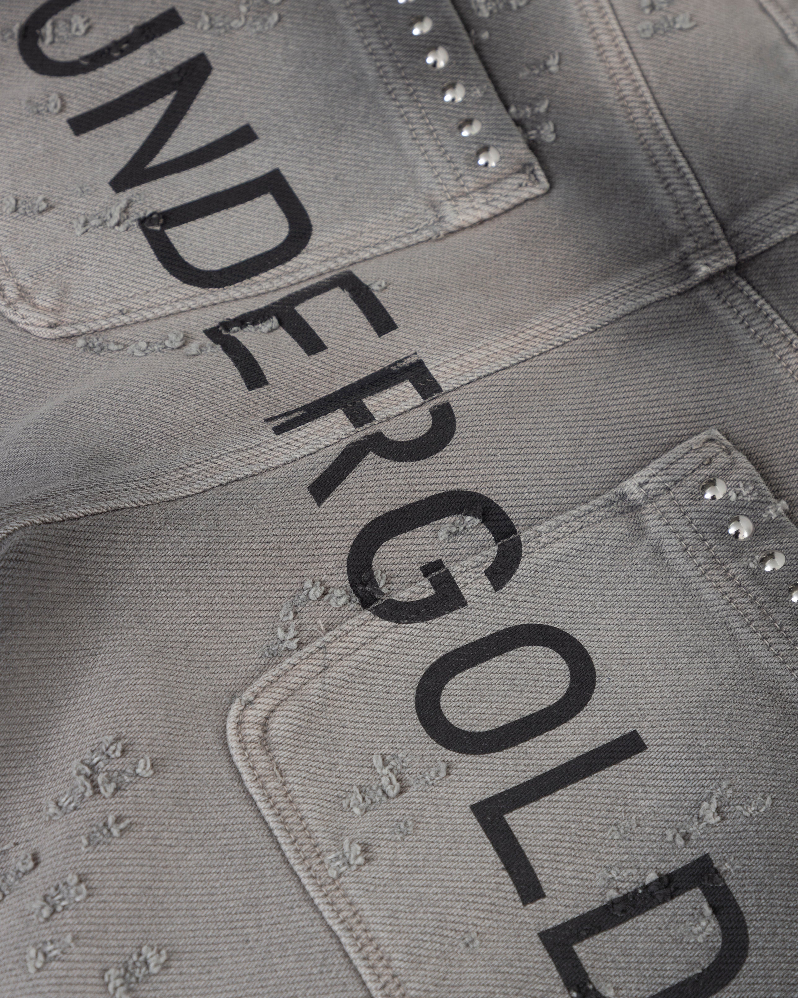 Holy State UNDRGLD Ripped Barrel Jeans Washed Gray