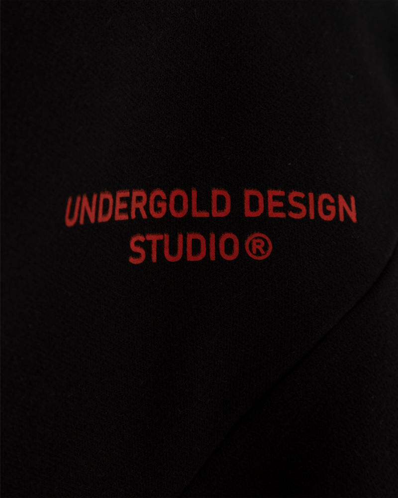 Genesis PT03 Undergold Design Studio Cropped Zip-up Crewneck Black