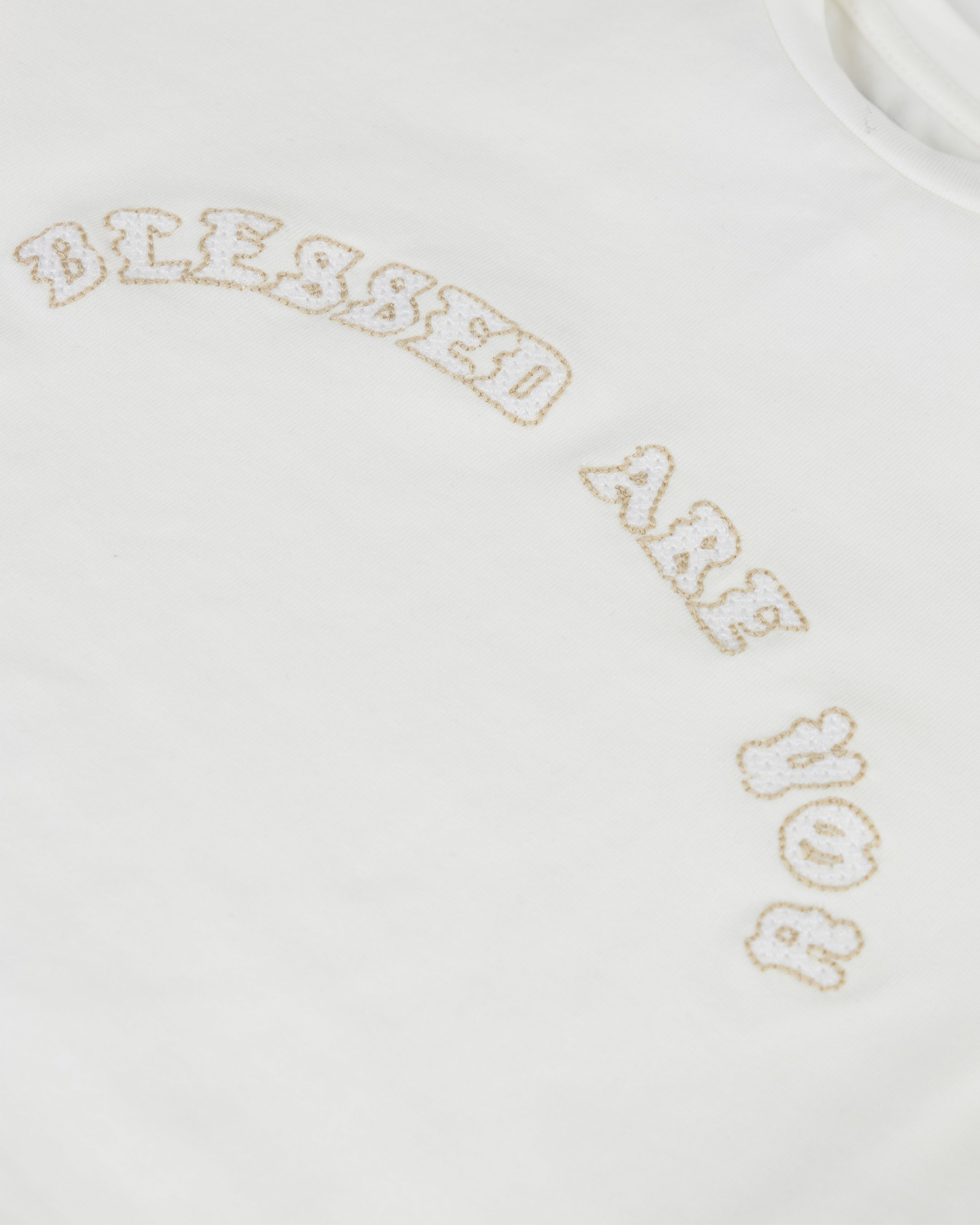 Capsule Blessed Are You Baby Tee White