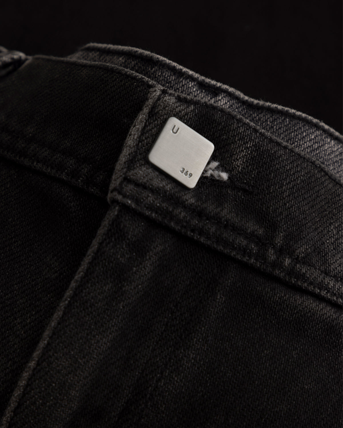 Pilgrimage Undergold Department Double Knee Wide Jean Washed Black