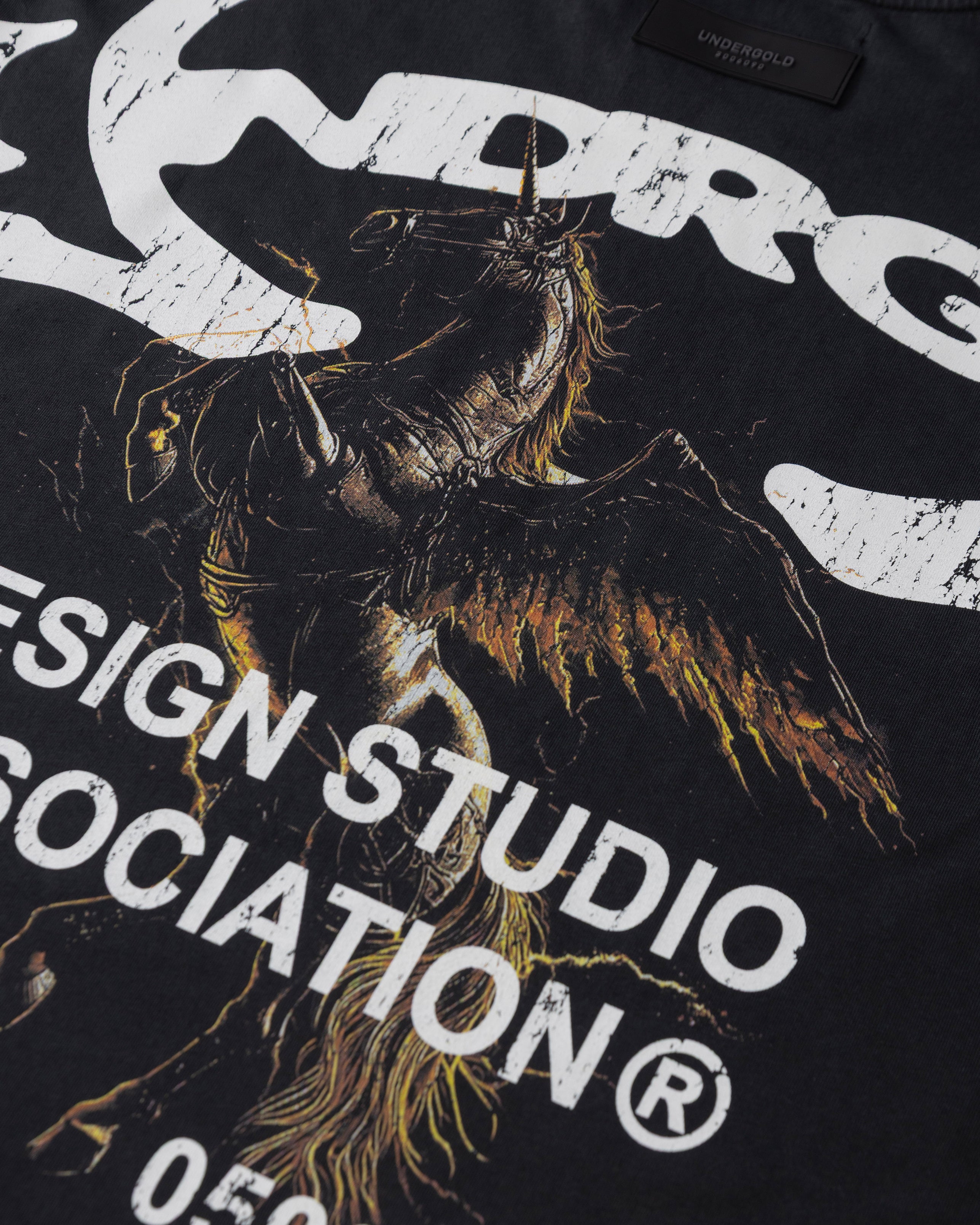 Thunder Rider Pegasus Sleeveless Tshirt Vintage Black