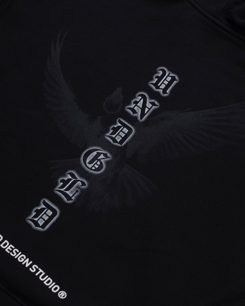 Symphony Pigeon Saint Hoodie Black