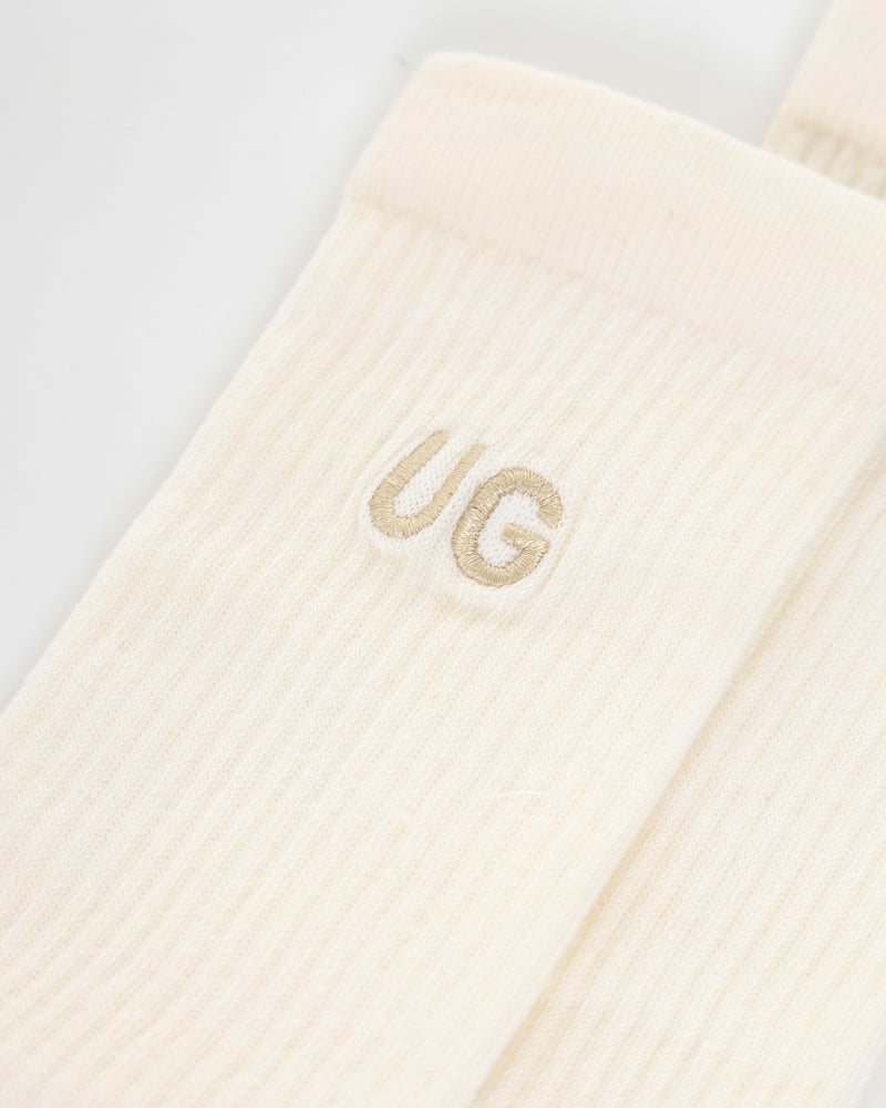 Basics Embroidered UG Socks V2 Cream