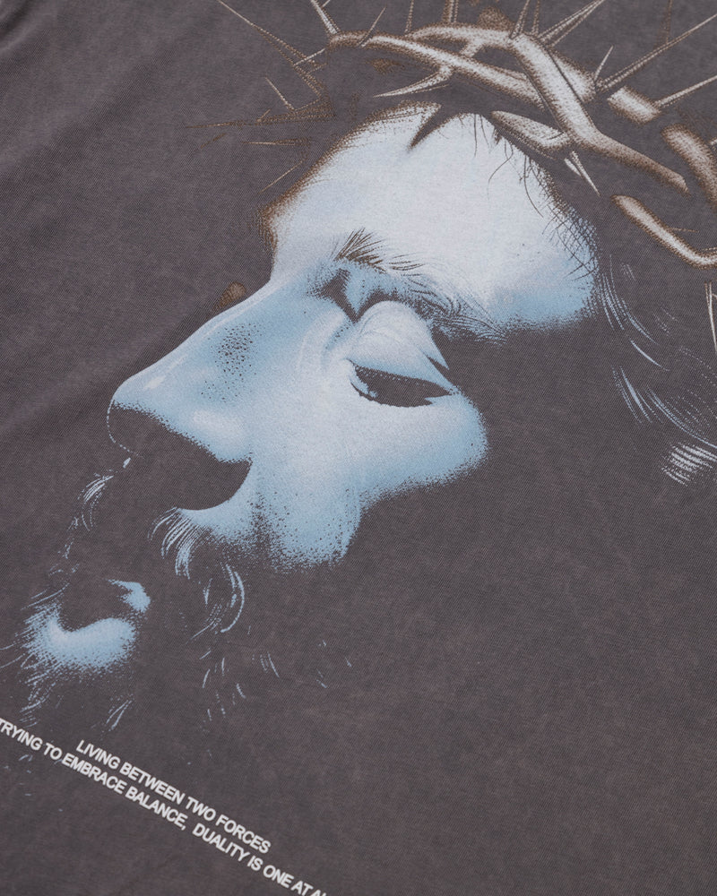 Sanctus Christ T-shirt Washed Gray