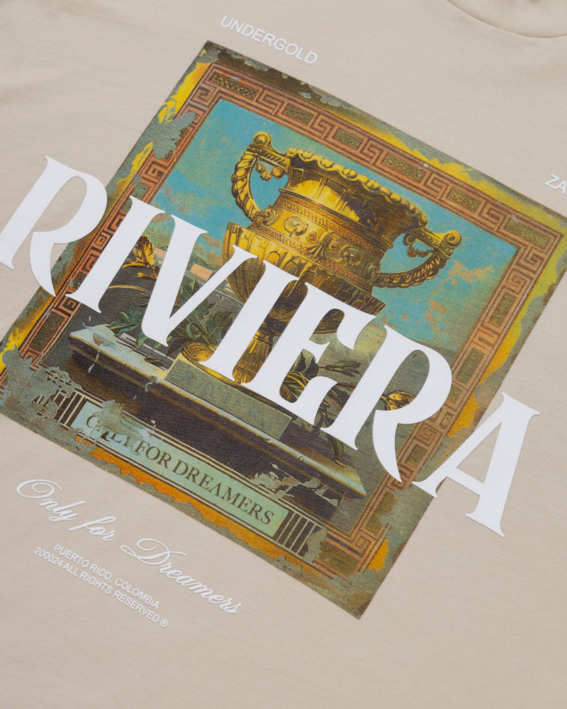 Riviera Trophie T-shirt Cream