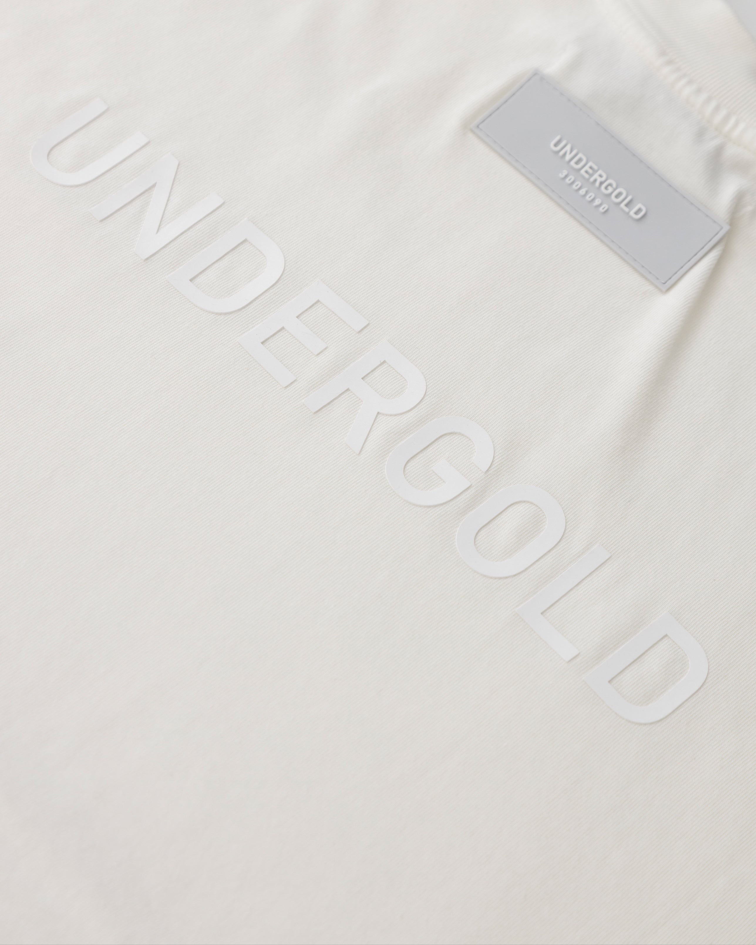 Line Logo Crop Top White