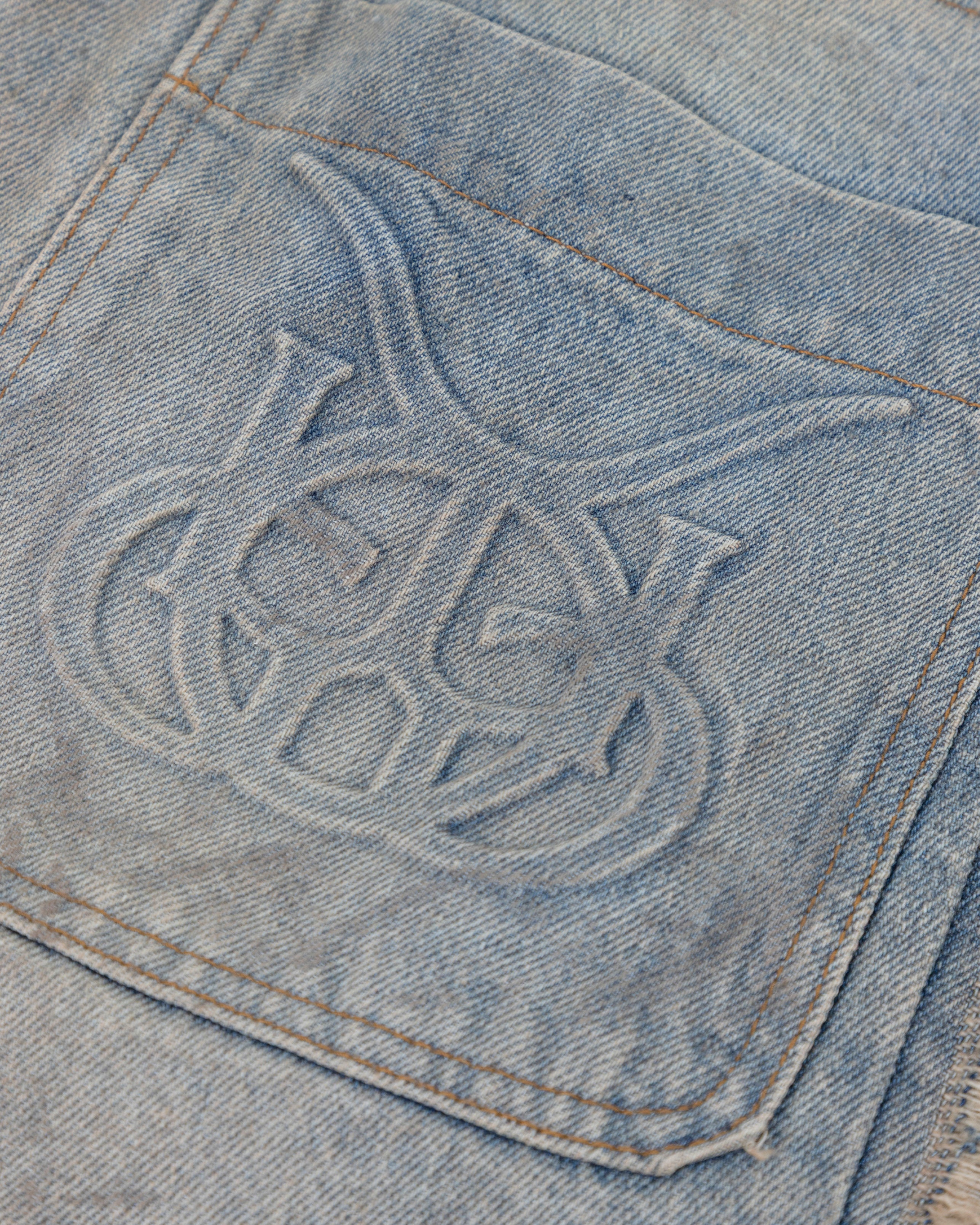 Santa Union Medellín Milano Ripped Short Dirty Blue