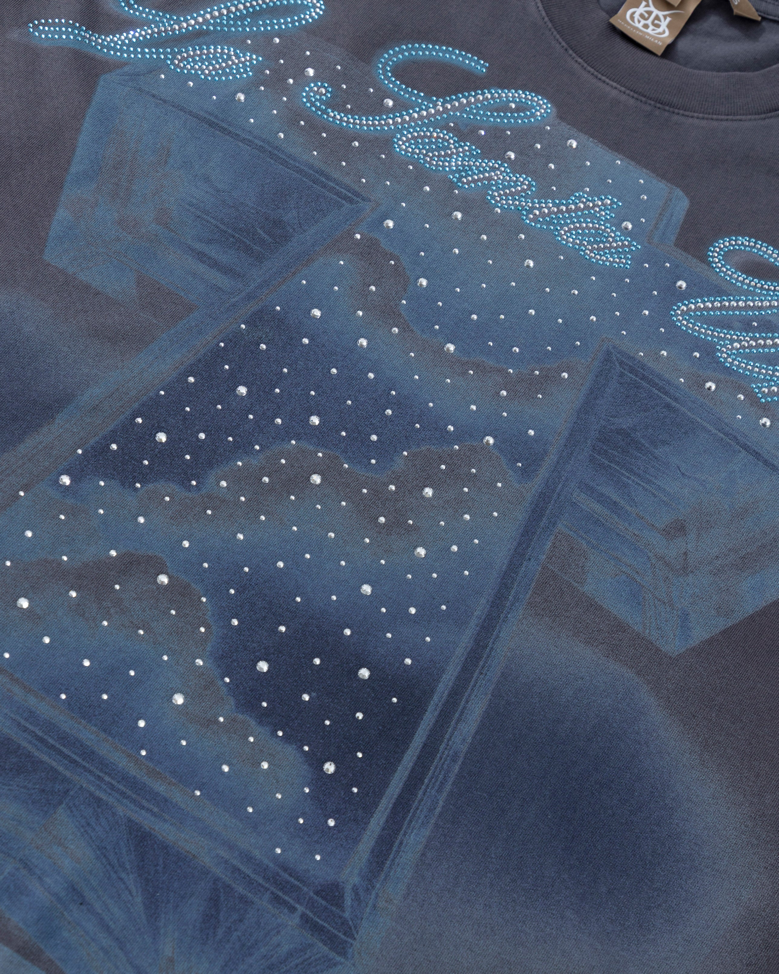 Santa Unión Cruz Sleeveless Tshirt Vintage Gray