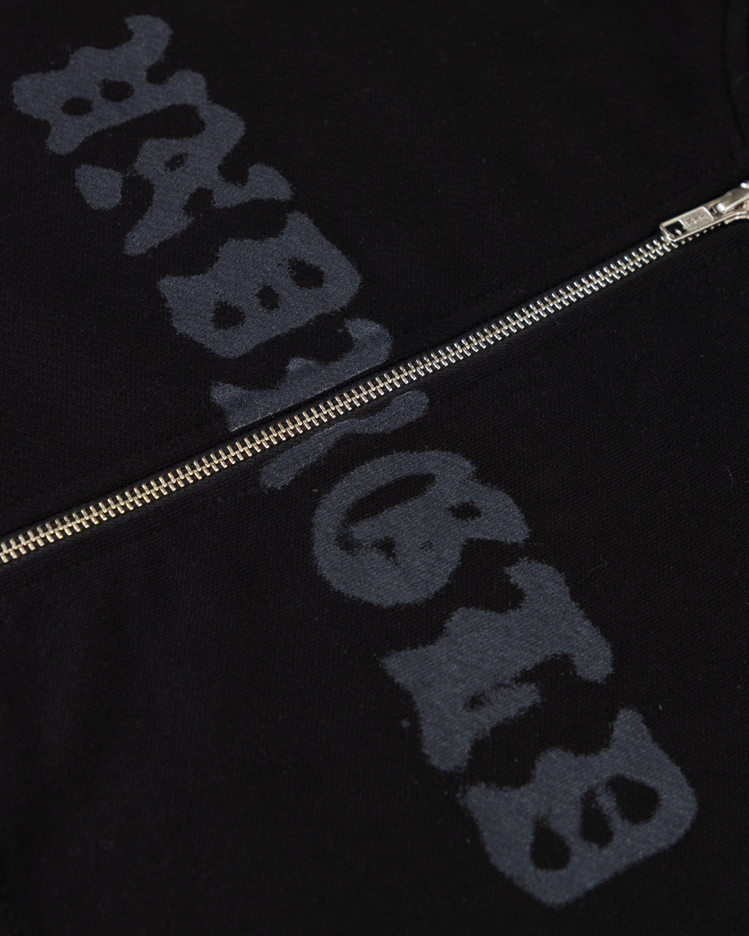 W 94' UNDRGLD Zip Up Slim Fit Hoodie Black