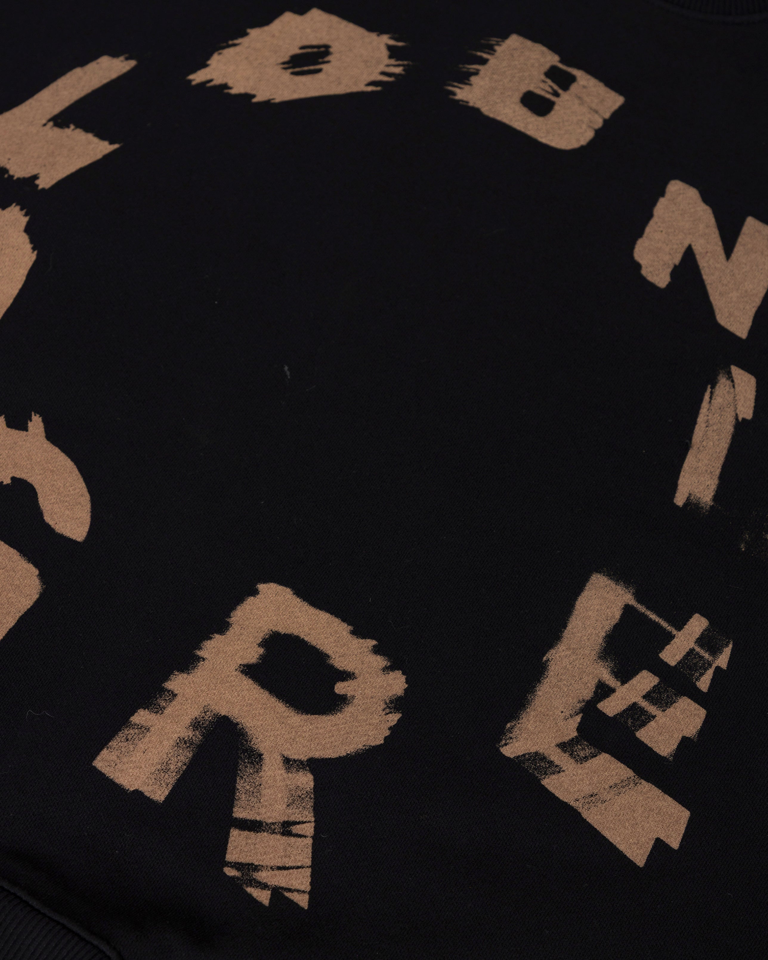 Echoes Tremor Boxy Fit Crewneck Black