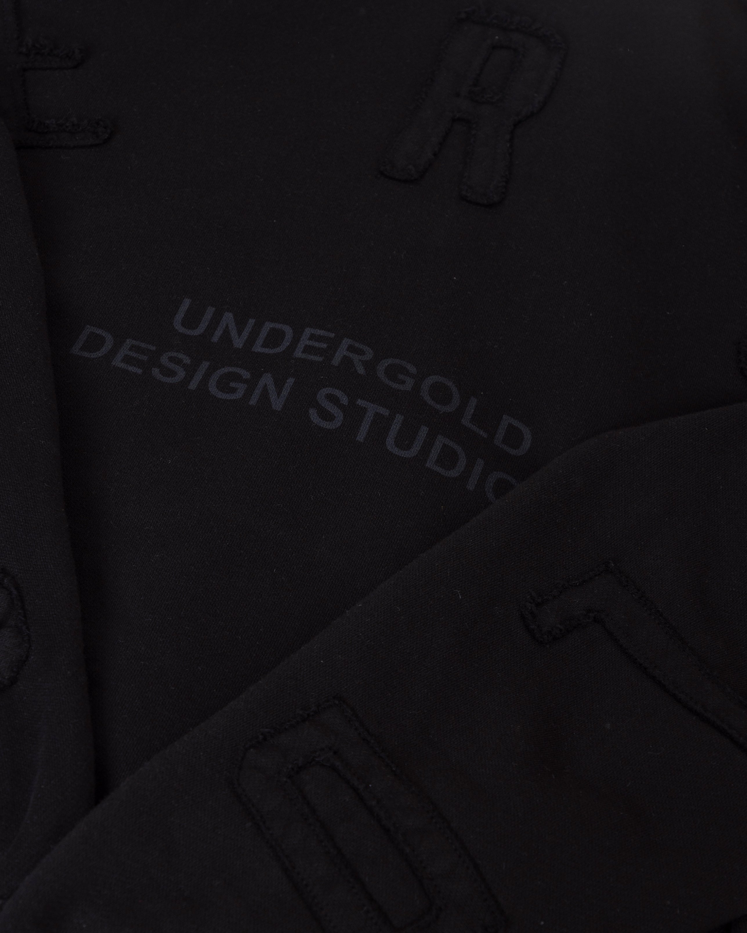 Stardust Basic Zip Up Hoodie Black