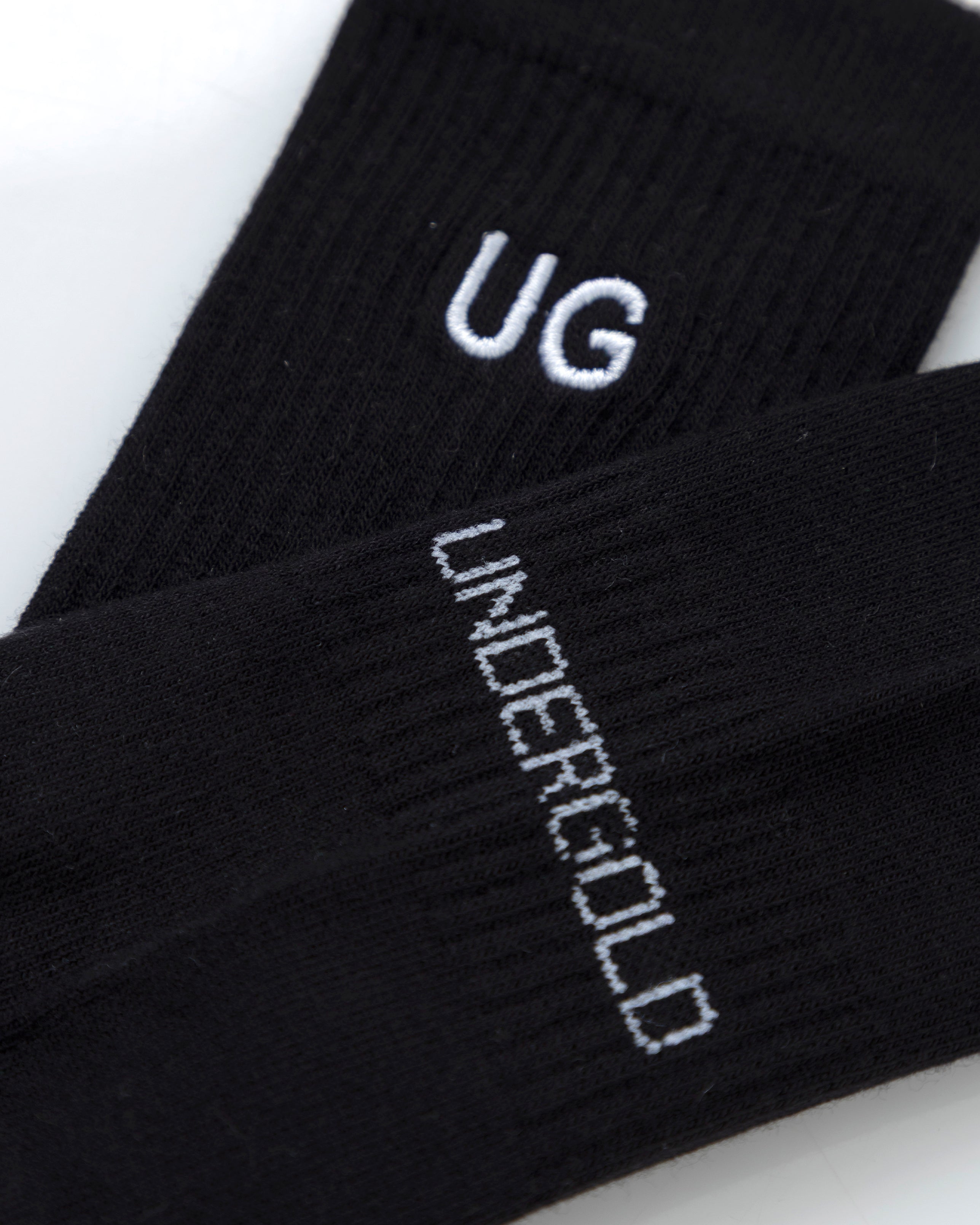 Basics Embroidered UG Socks Black