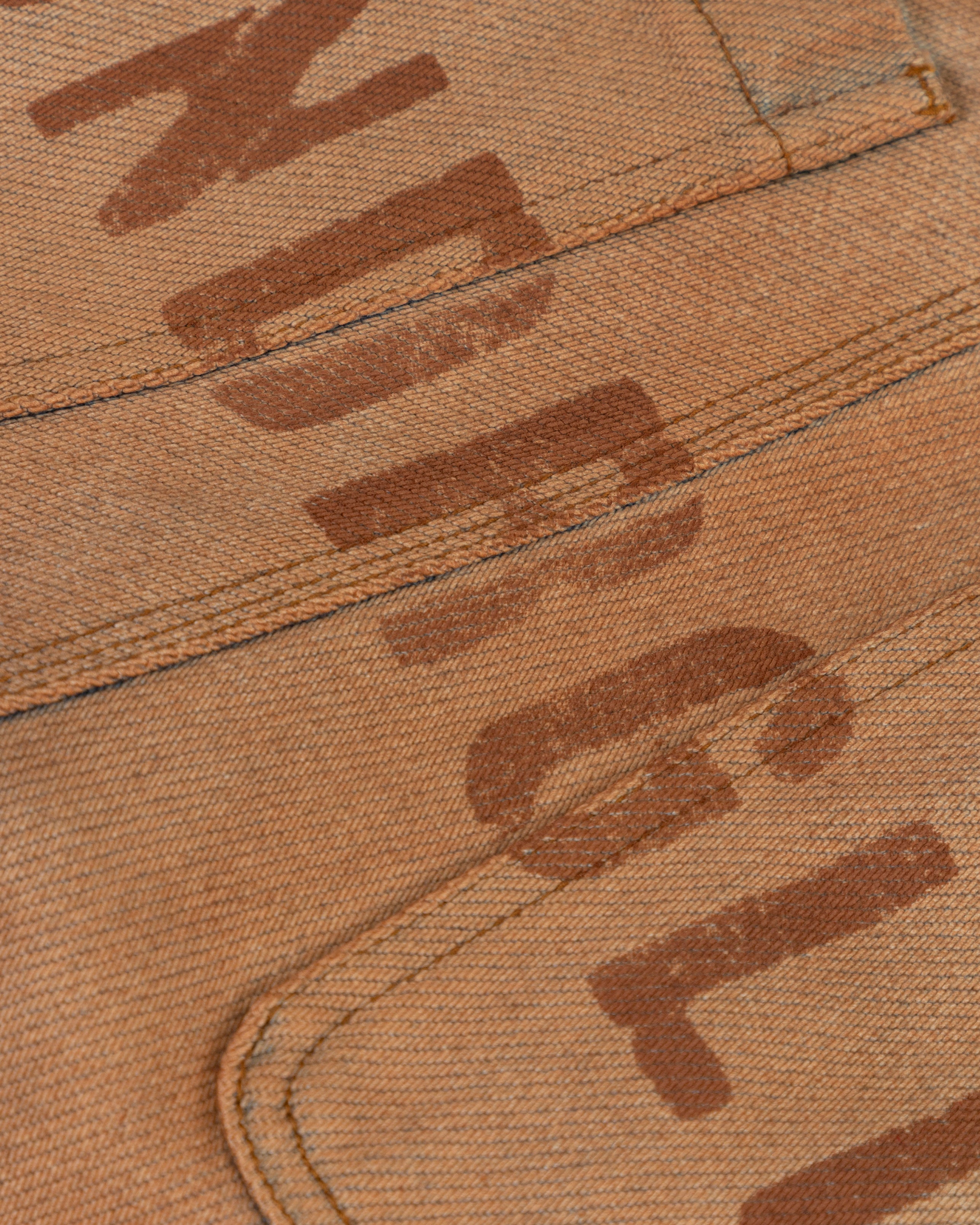 Spring UNDRGLD Zip Up Wide Jeans Brown