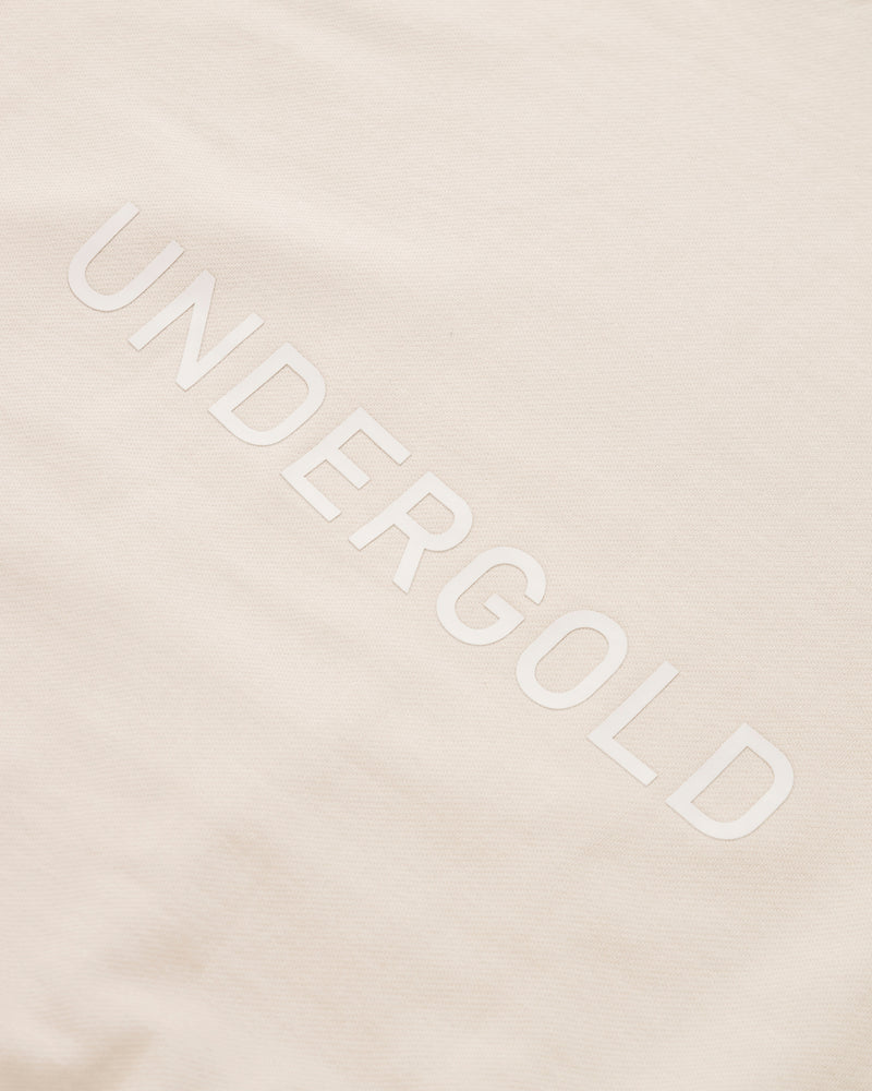 Line Logo Hoodie Cream