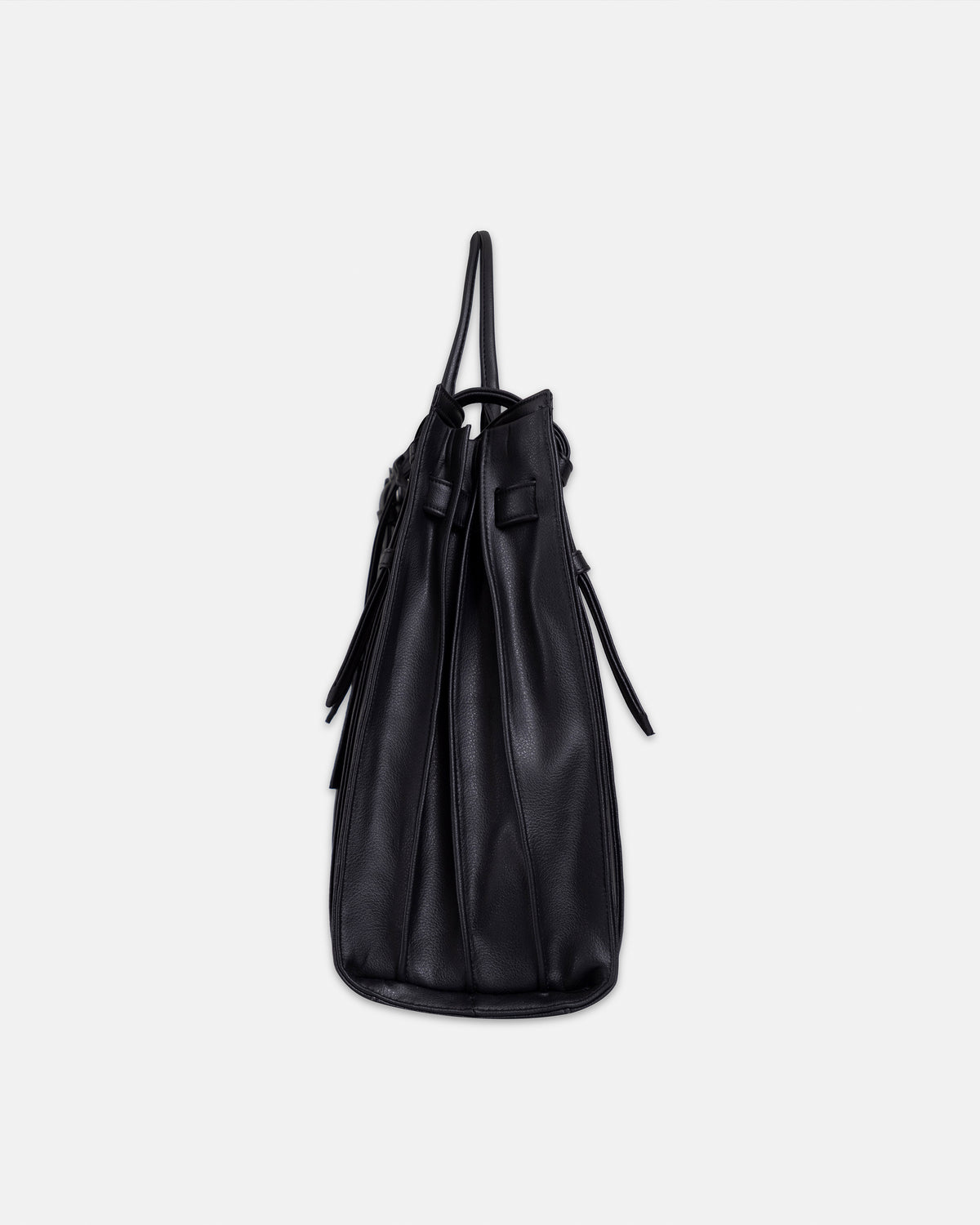 Basics UG Star Leather Tote Bag Black