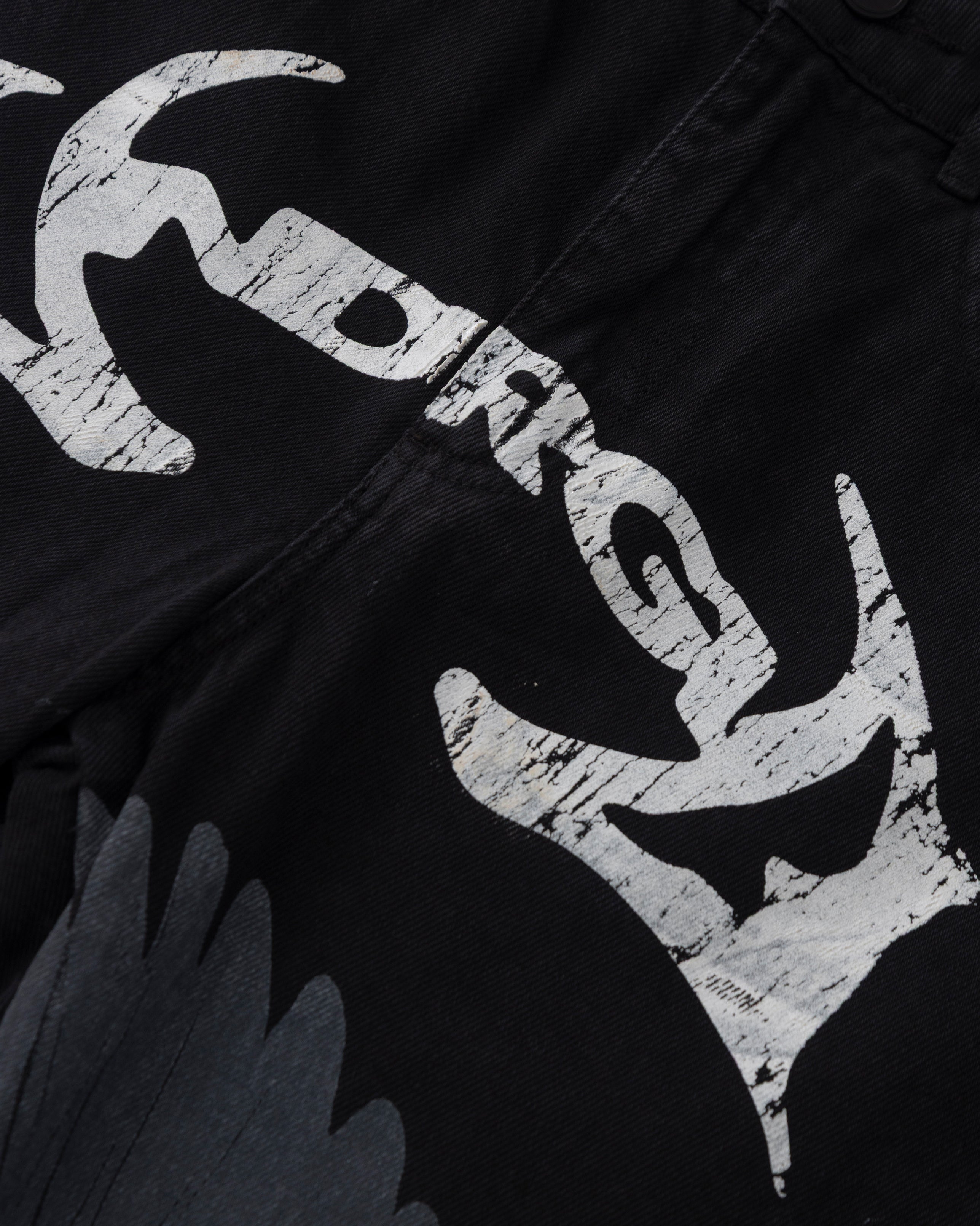W Thunder Rider Pigeons Wide Jeans Rusty Black