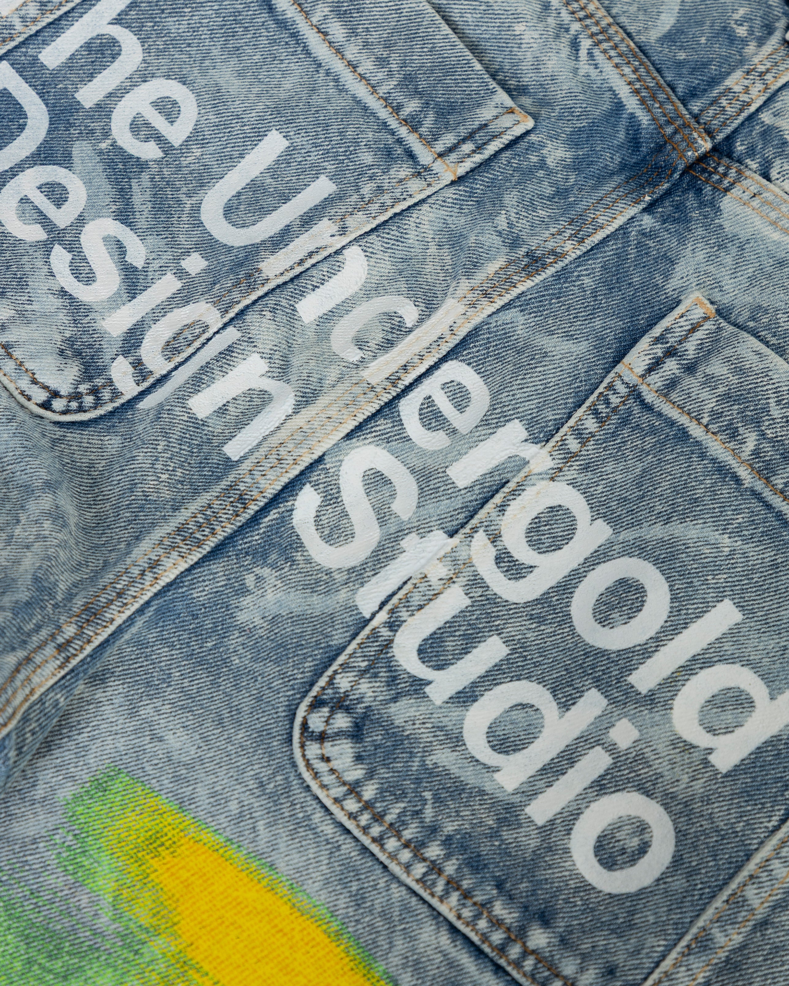 Echoes Echo Wide Jeans Washed Blue