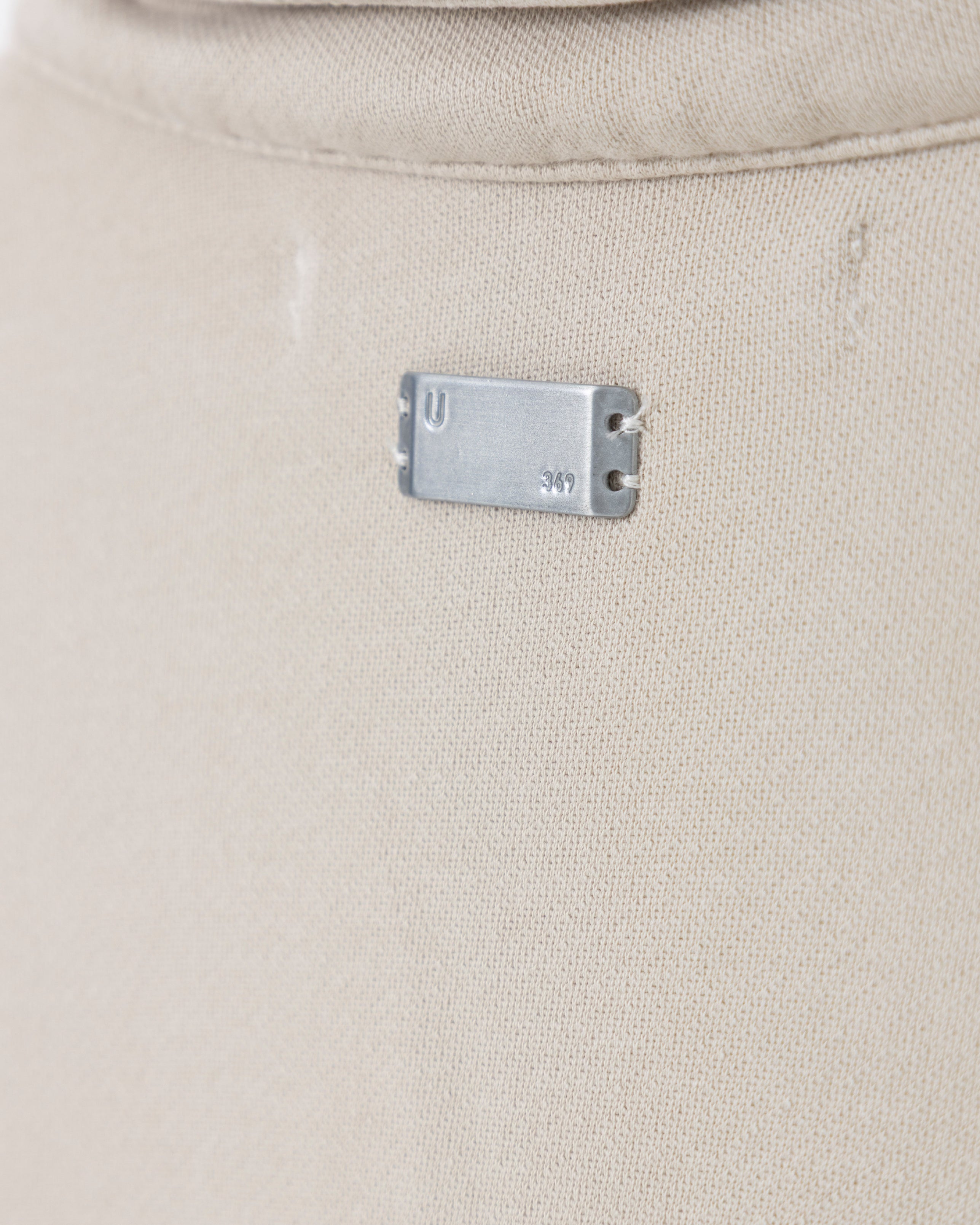 Basics Polo Collar Boxy Fit Hoodie Cream
