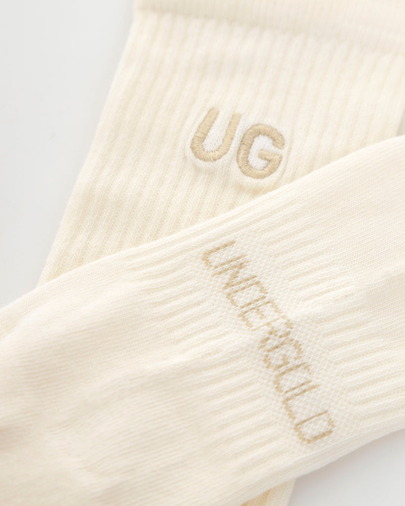 Basics Embroidered UG Socks V2 Cream