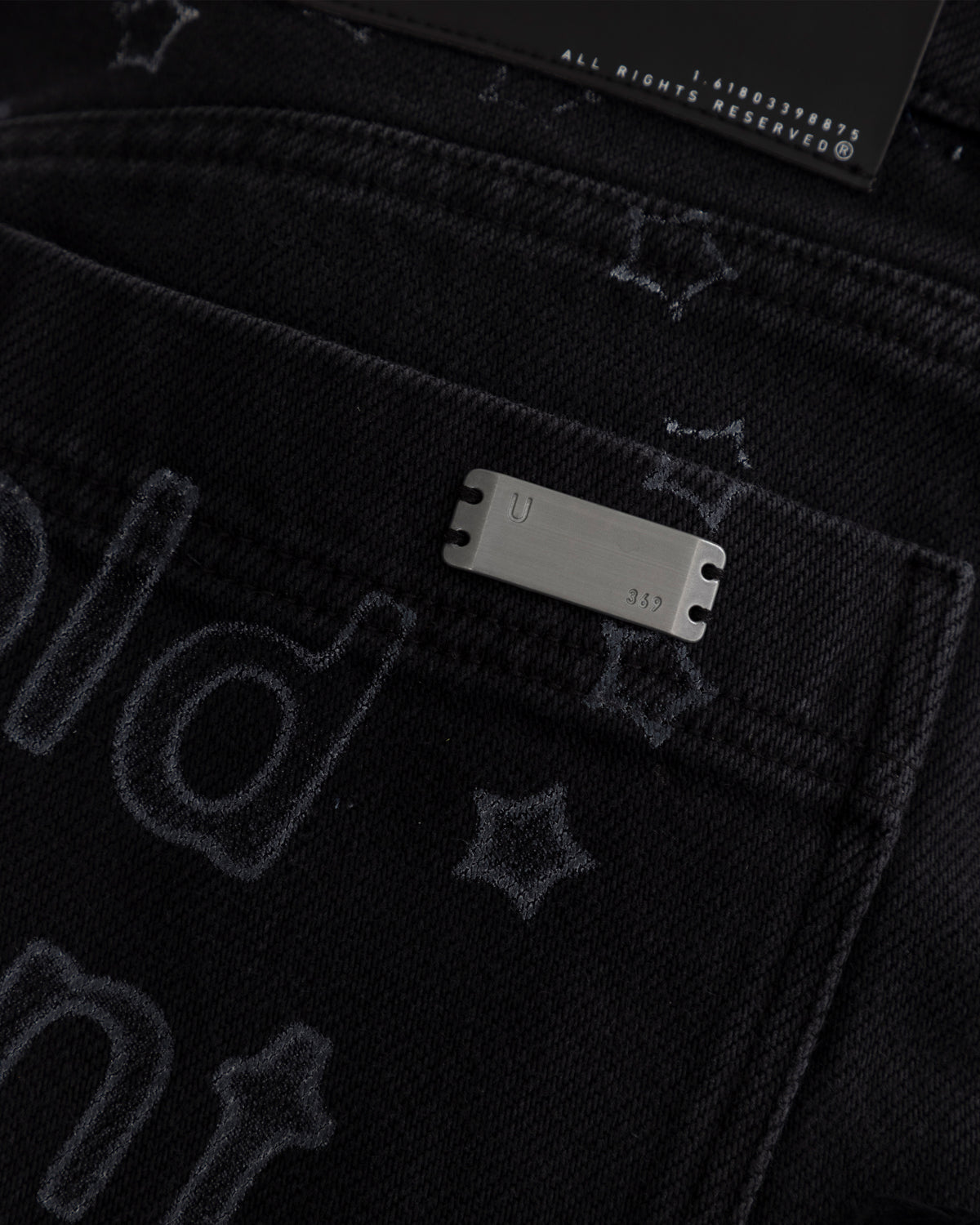 W Pilgrimage Undergold Department Double Destroyed Wide Jean Washed Black