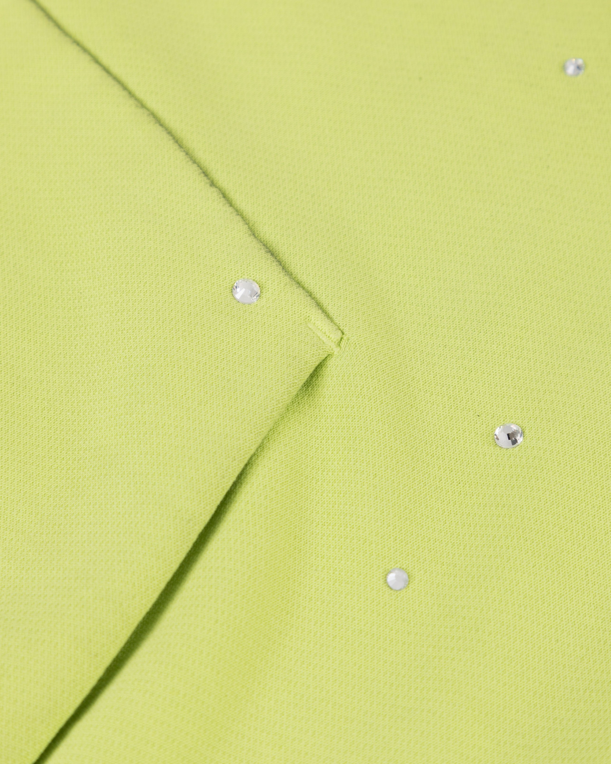 Act 1 Neon Boxy Fit Hoodie Faded Green