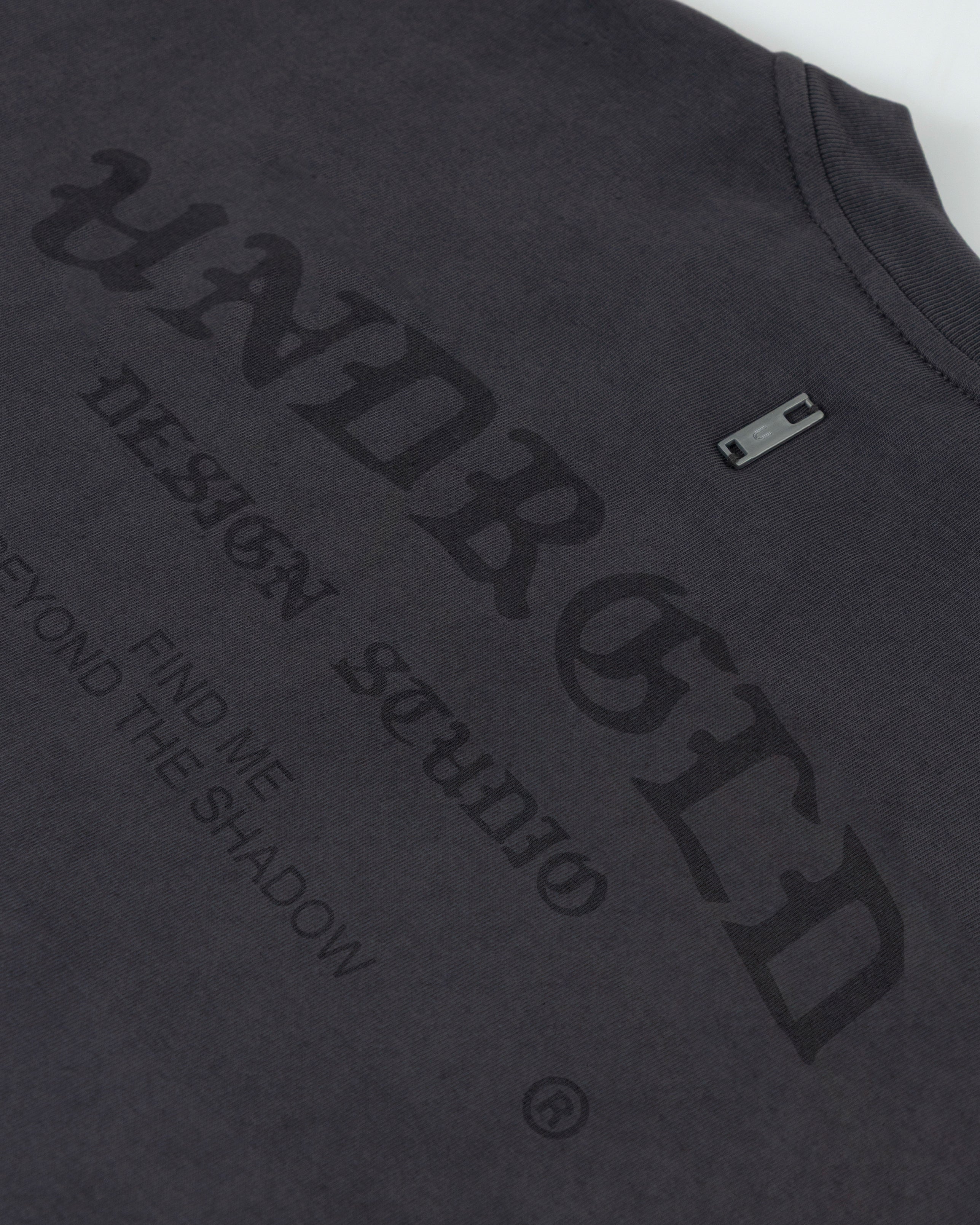 Line Gothic Tshirt Vintage Gray