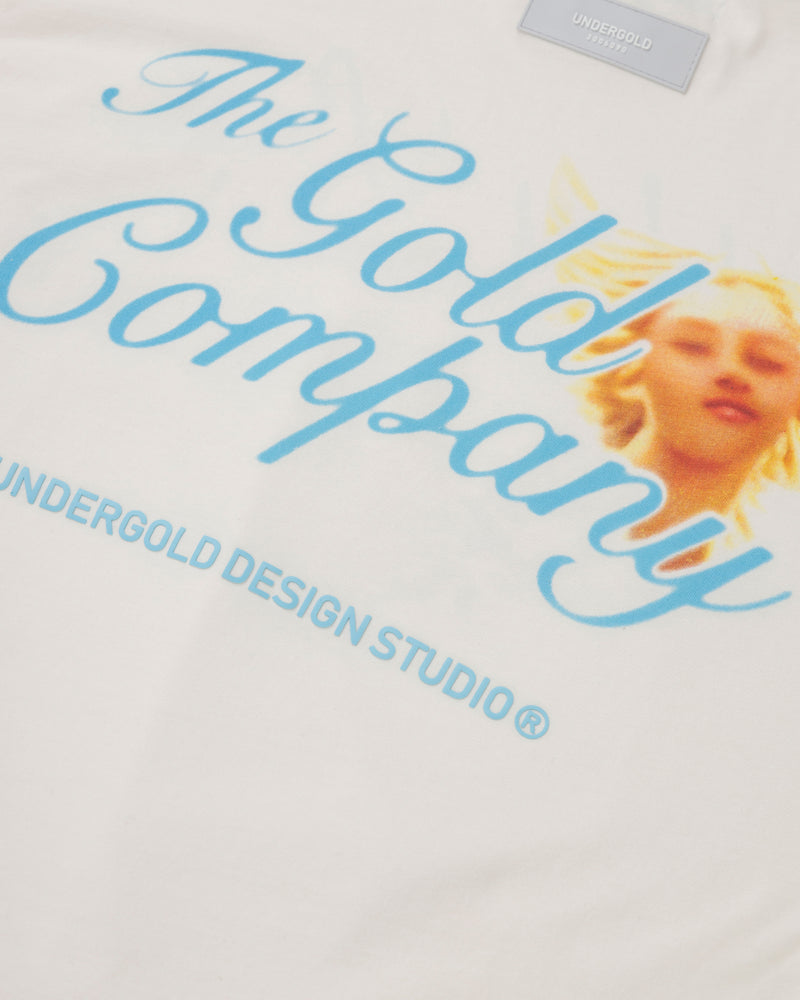 Symphony Golden Blur Boxy Tshirt White