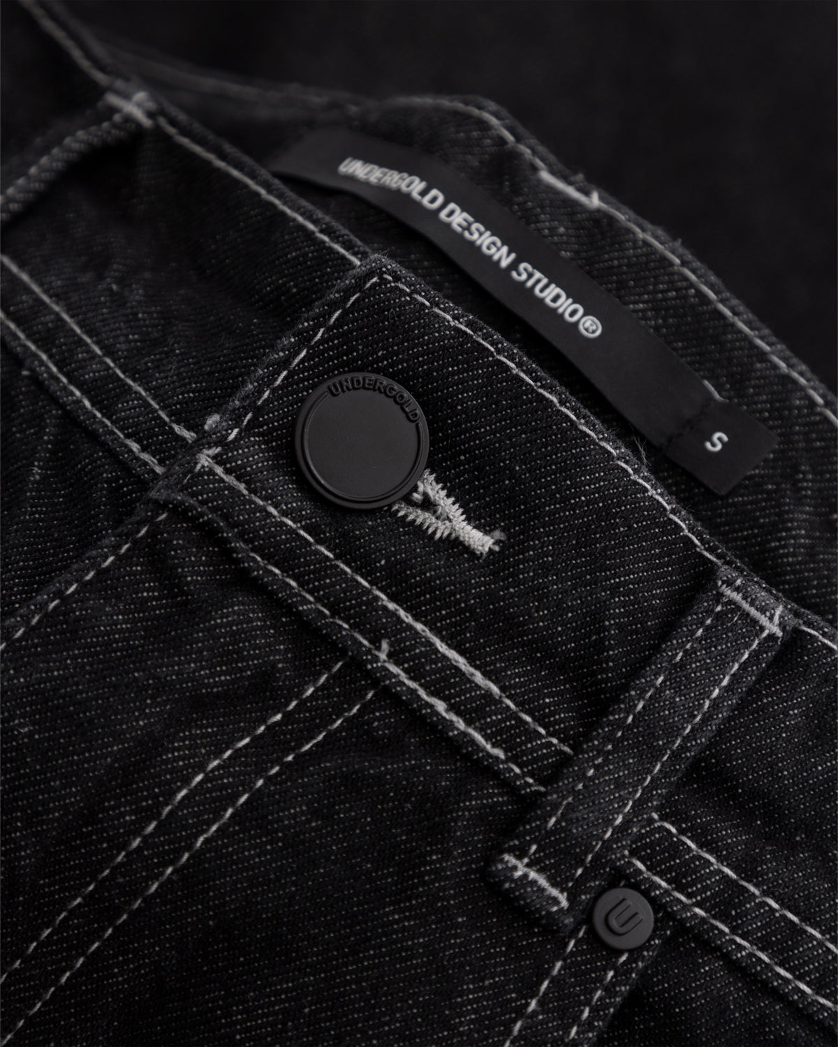 Basics UNDGLD Denim Jort Black