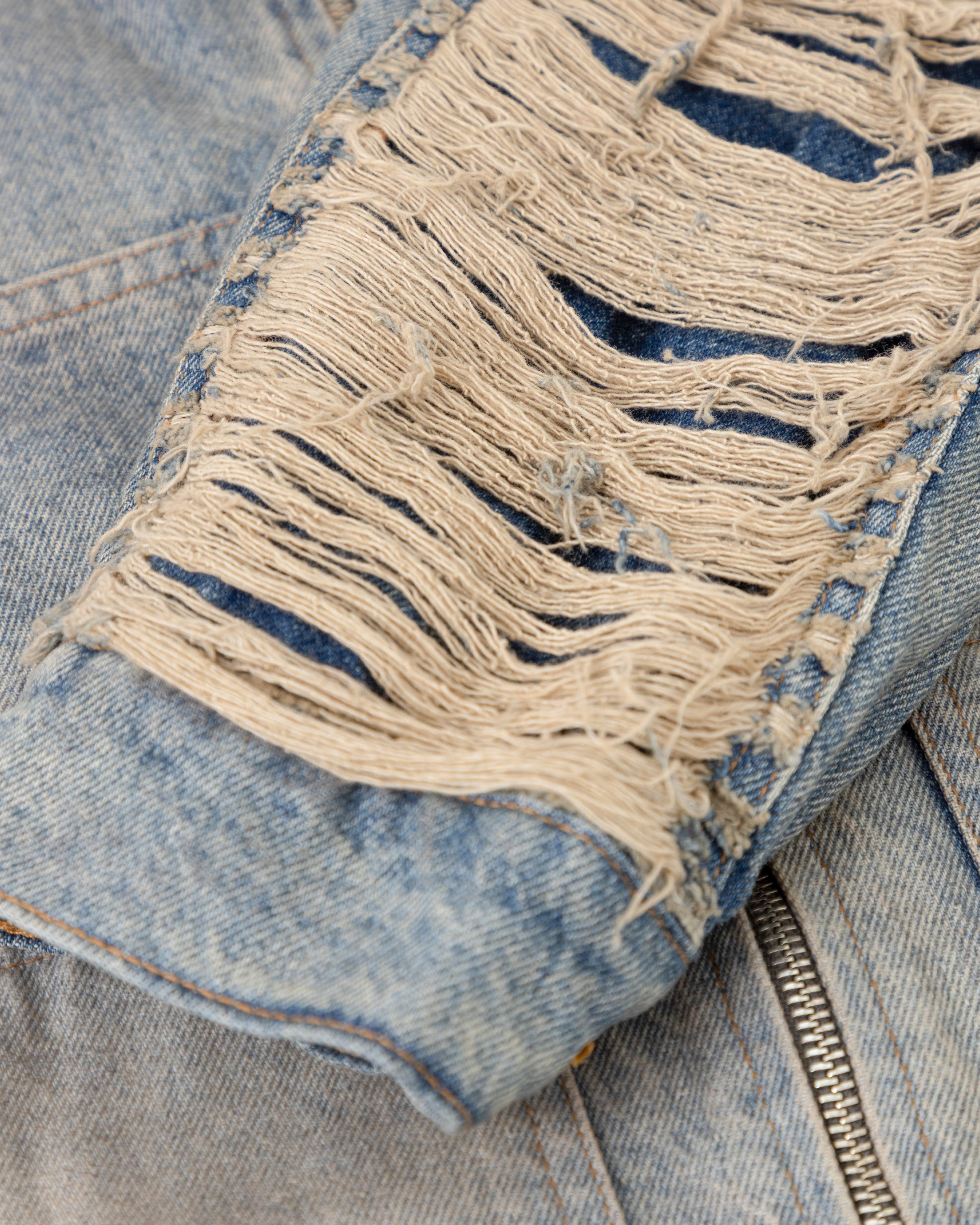 Santa Union Basic Ripped Jacket DIrty Blue