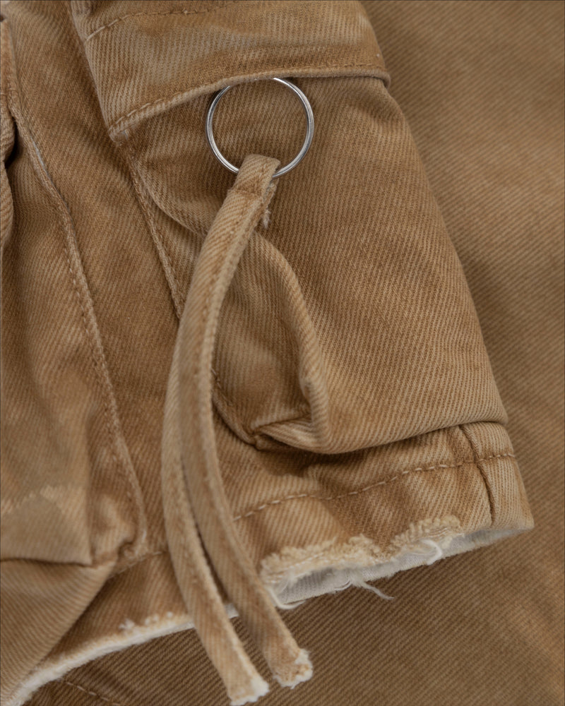 Basics Cargo Skirt Washed Camel
