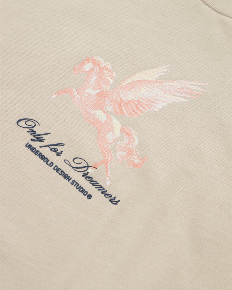 Dreamers Pegasus Boxy Fit T-shirt Cream