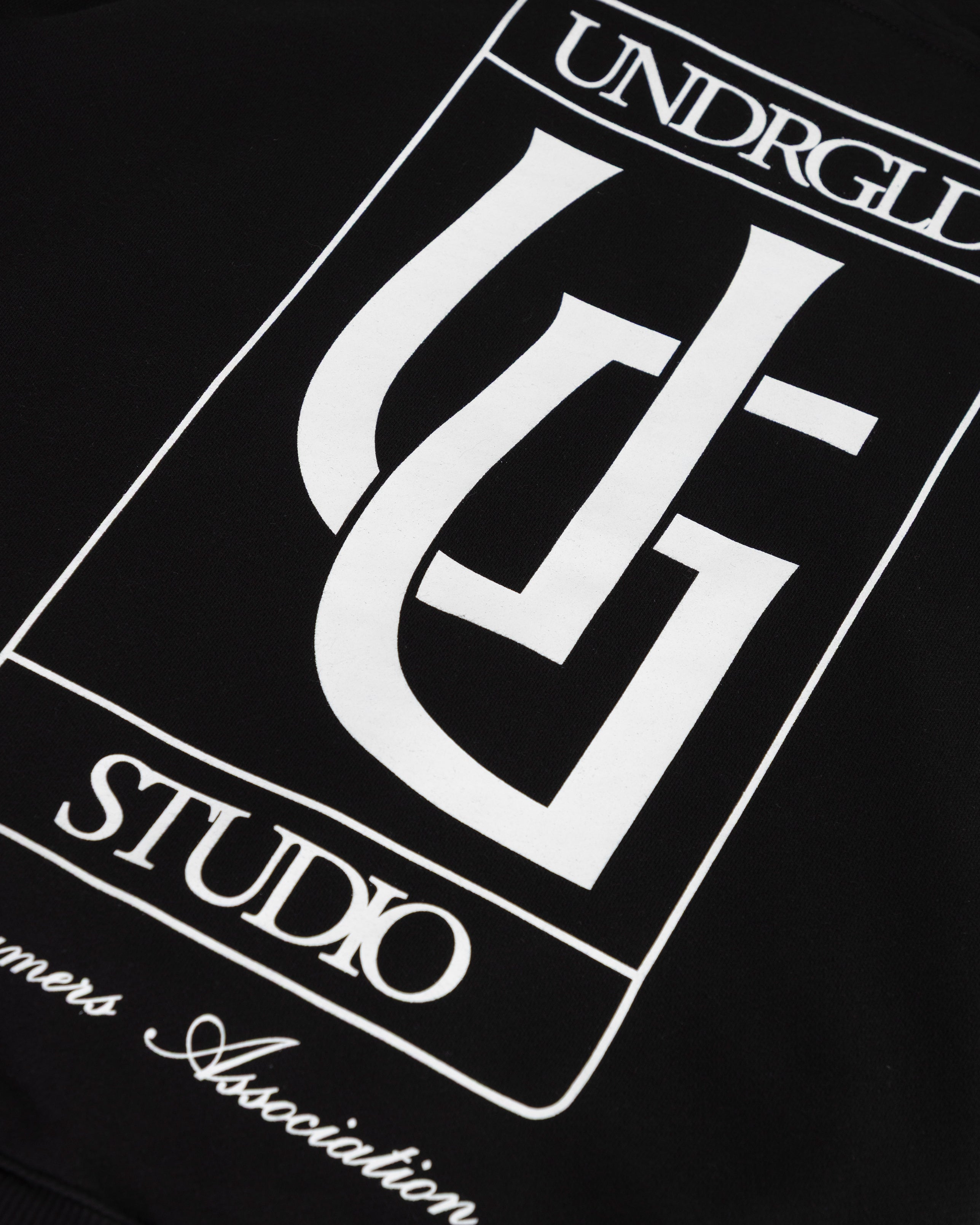 Line UG Frame Boxy Fit Hoodie Black