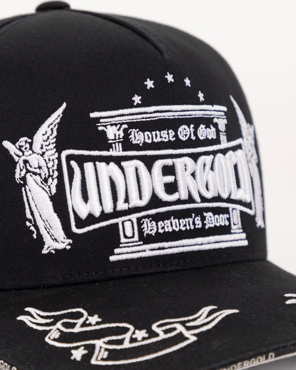 Basics Heaven's Door High Crown Cap Black