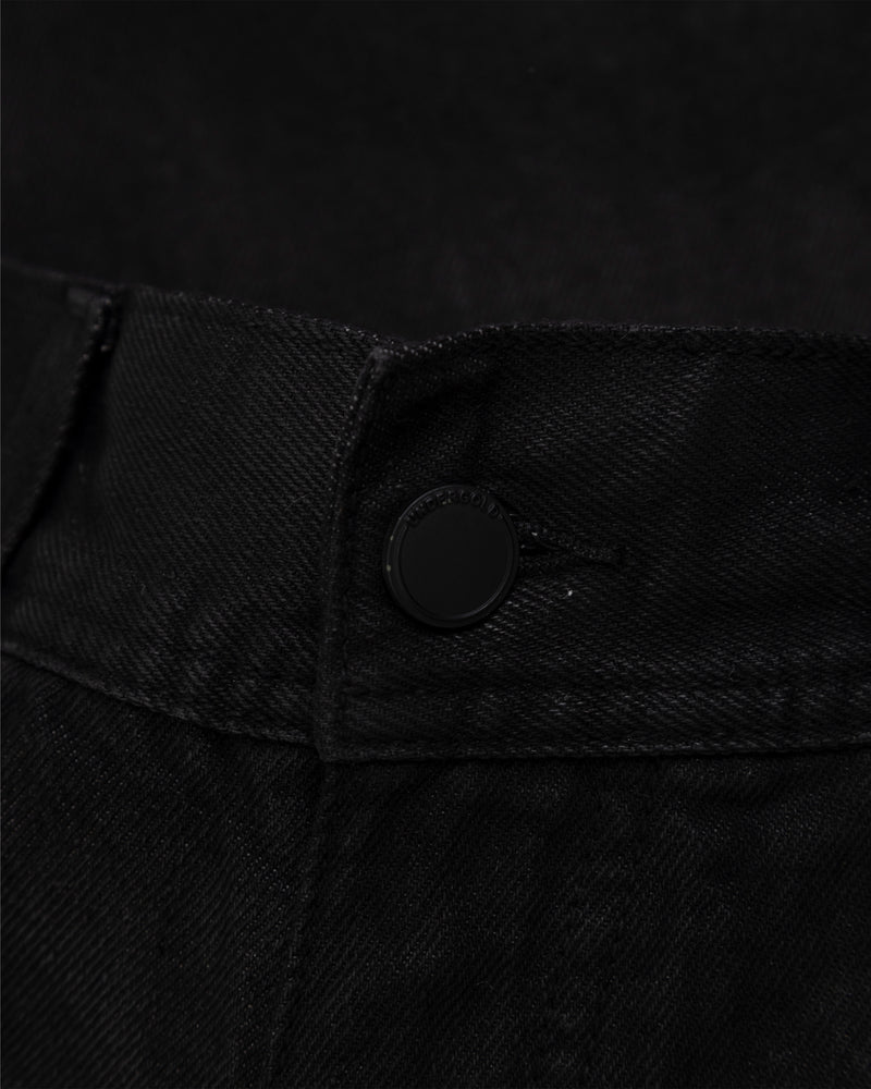 Basics Regular Resin Jean Black