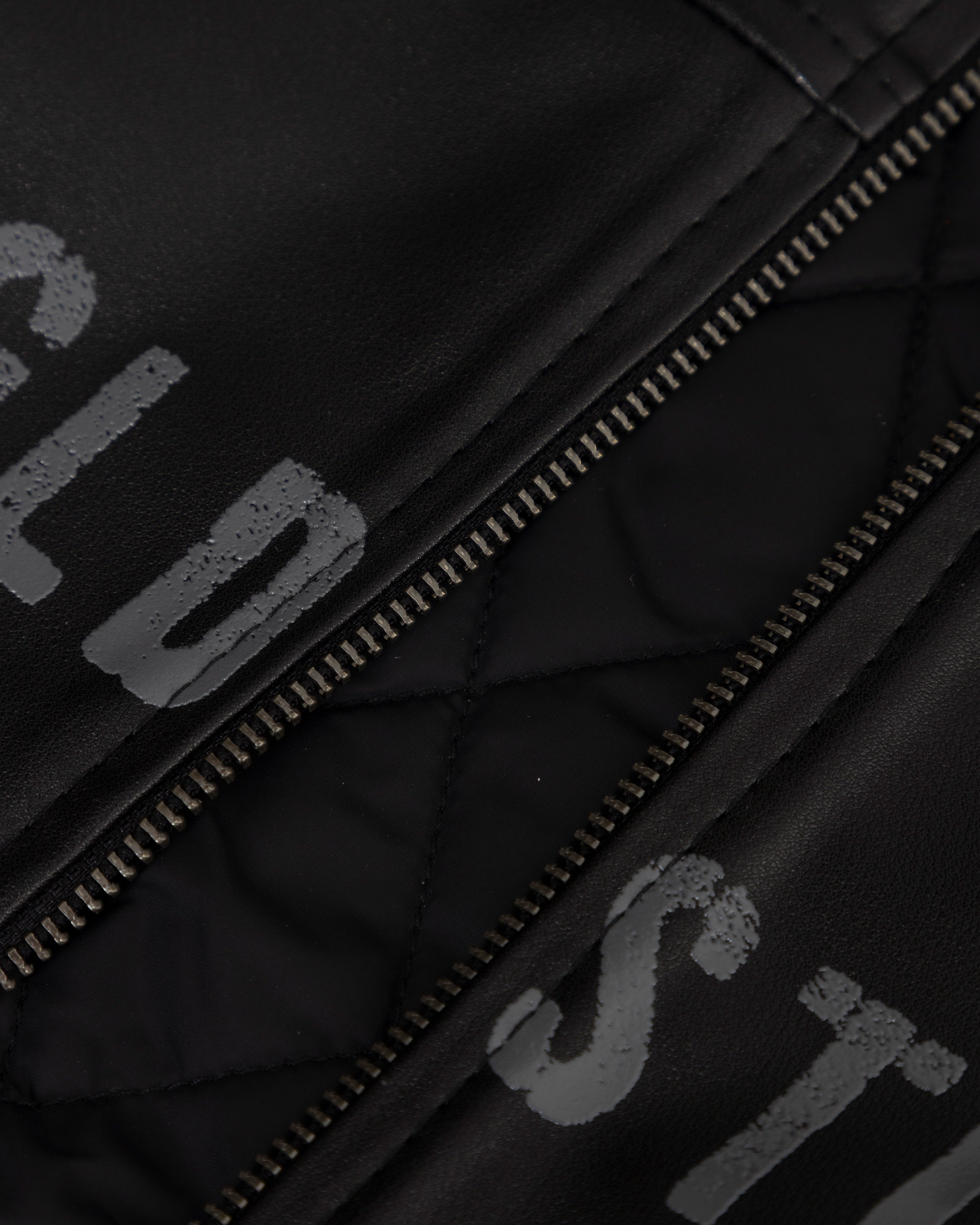 Spring Worn Logo Cropped Jacket Black