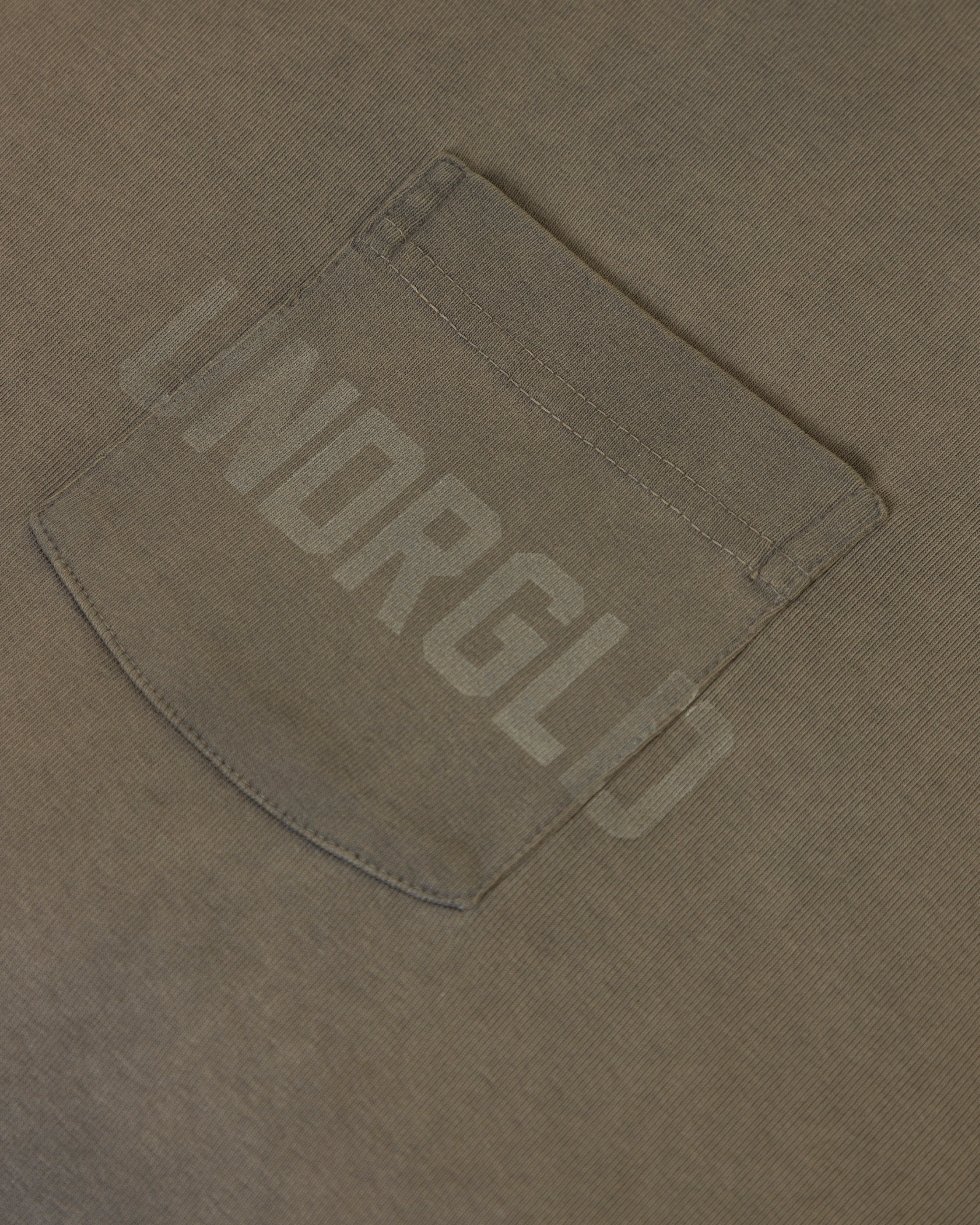 Basics UNDRGLD Boxy Fit Pocket Tshirt Faded Olive