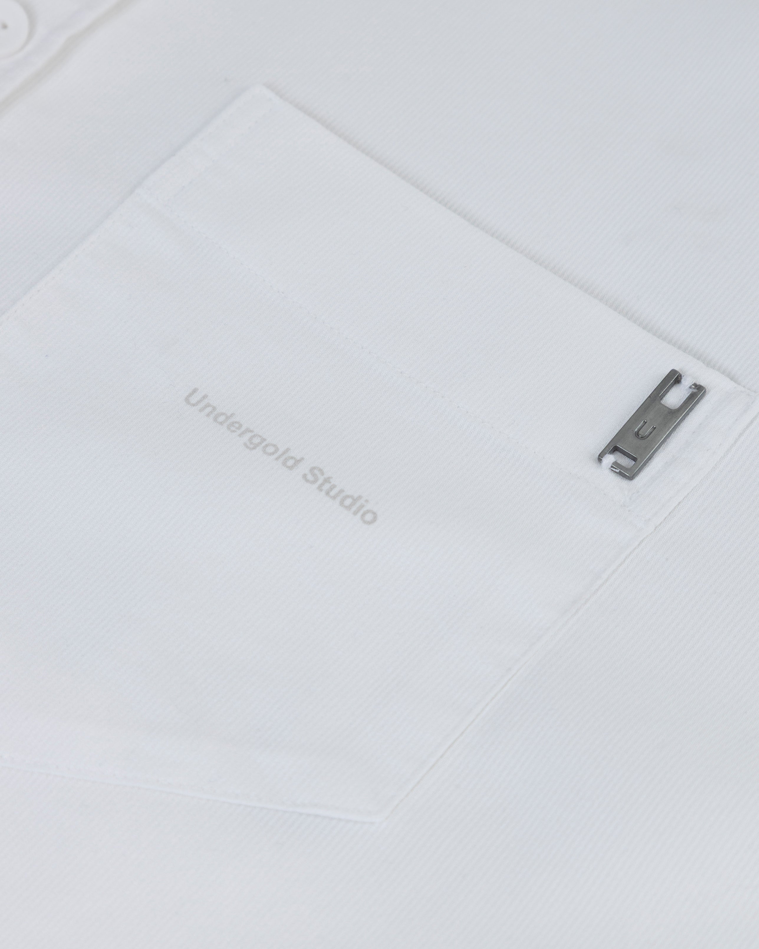 Undergold Studio Boxy Fit Long Sleeve Shirt White