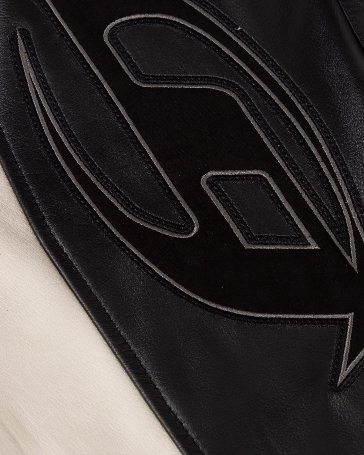 Pilgrimage Racer Biker Jacket Black / White