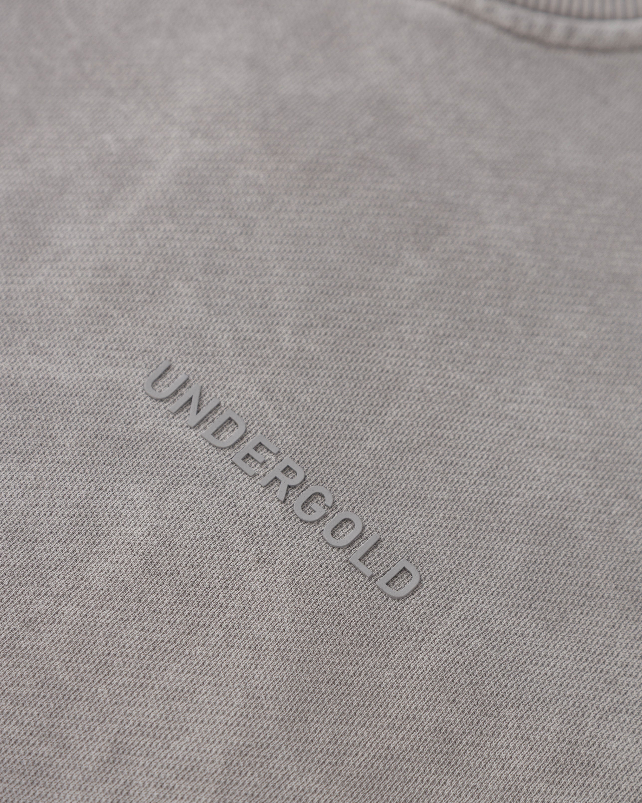 Line Logo Crewneck Washed Gray